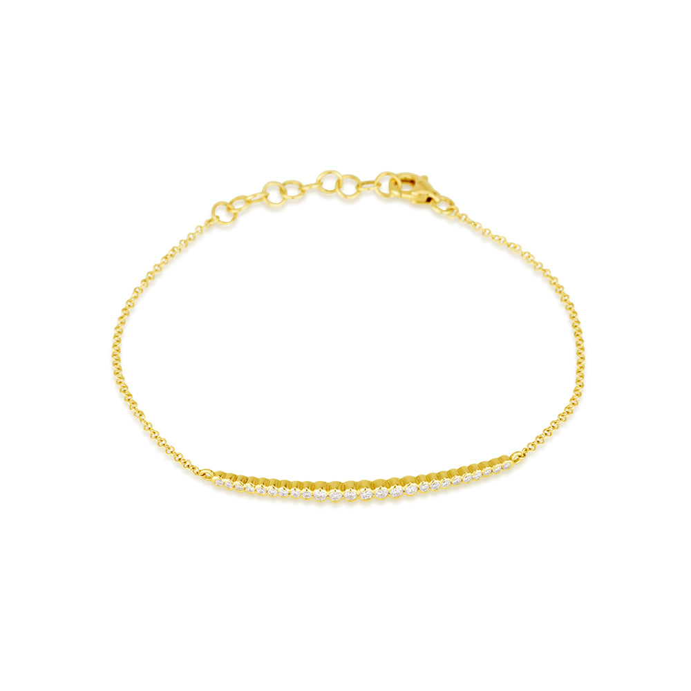 Degrade Bar Diamond Bracelet