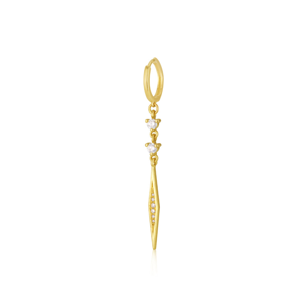 Double Solitaire Marilyn Earring In White Diamonds