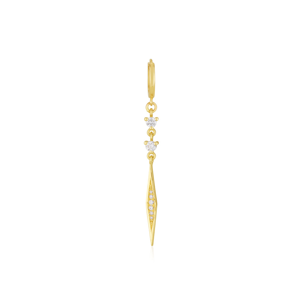 Double Solitaire Marilyn Earring In White Diamonds