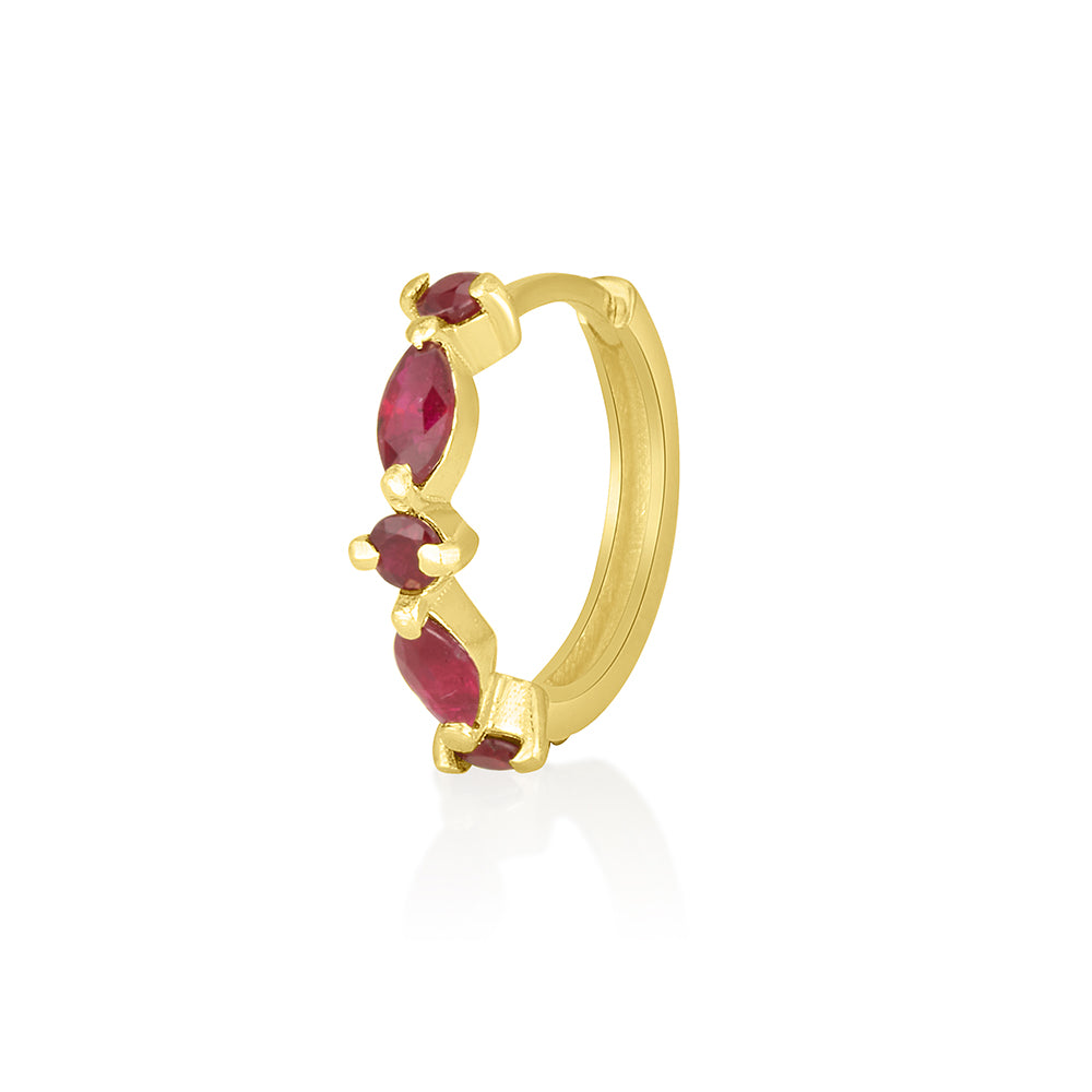 Eva Earring in Rubies