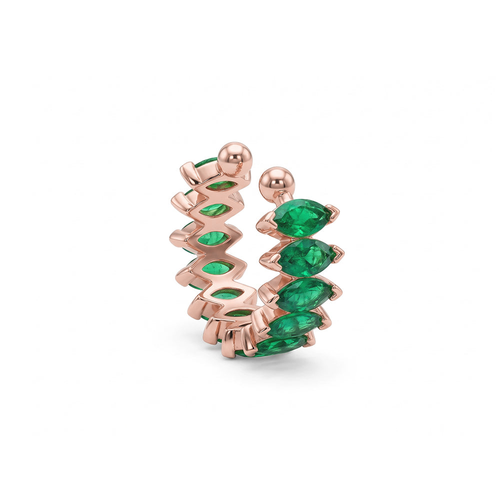 Emerald Marquise Cuff