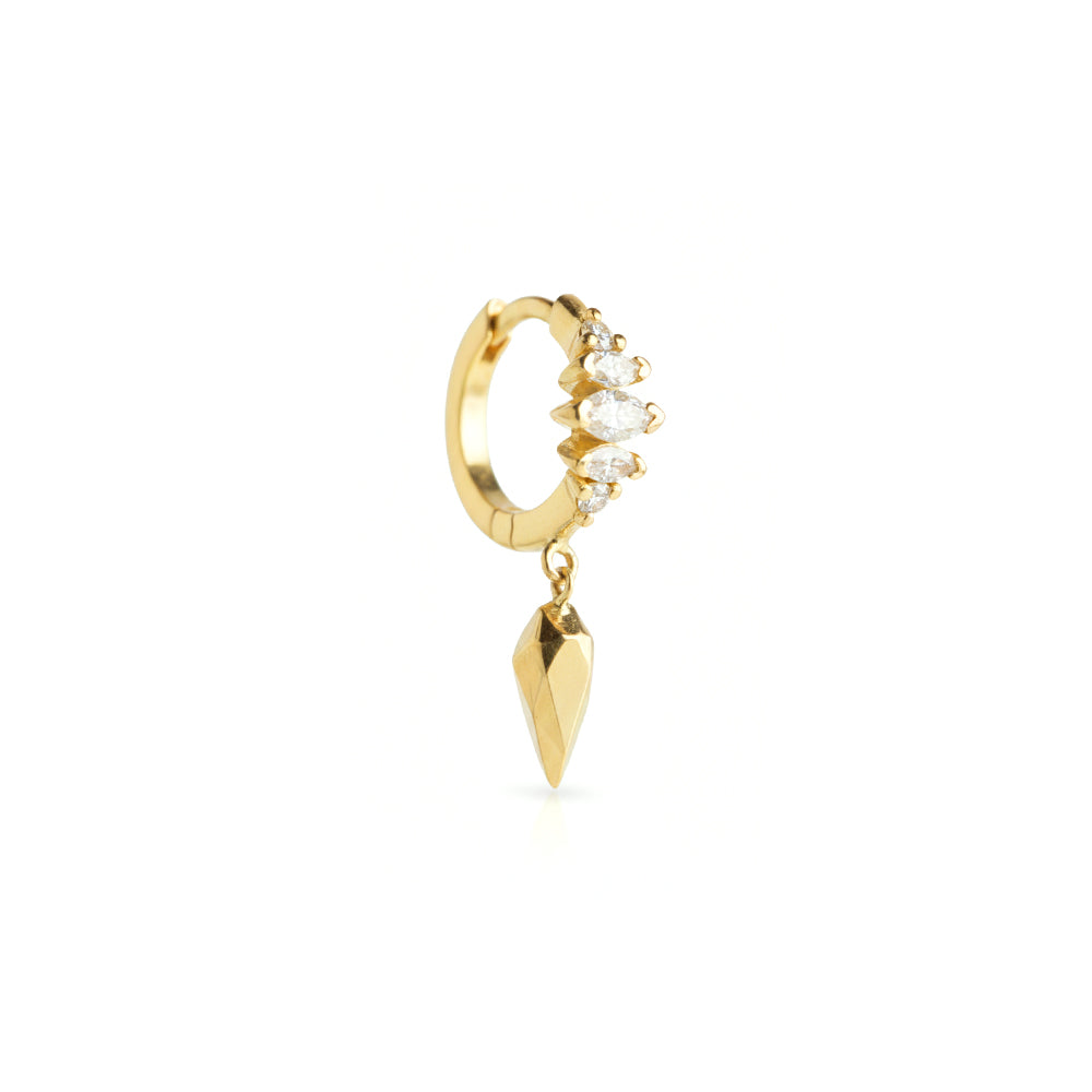 Sasha Spike Hoop Earring