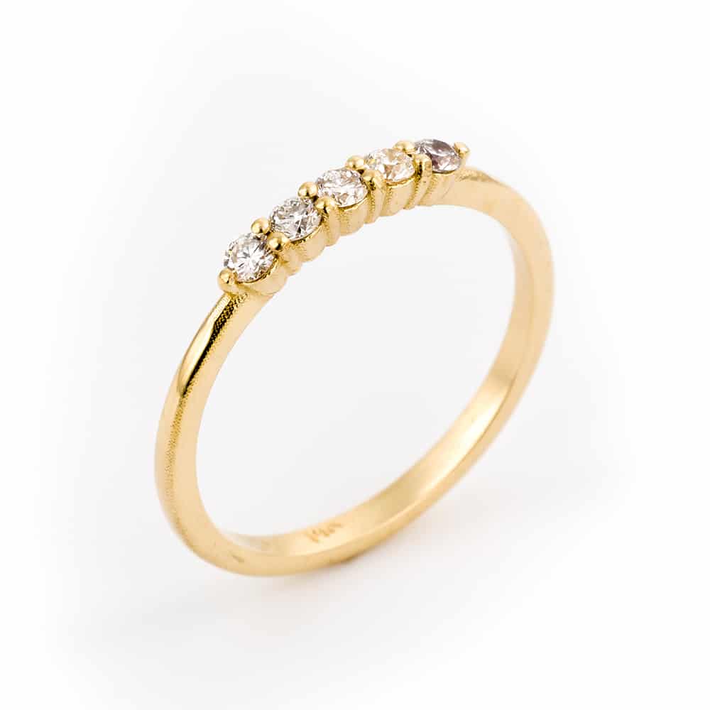 Five diamond ring