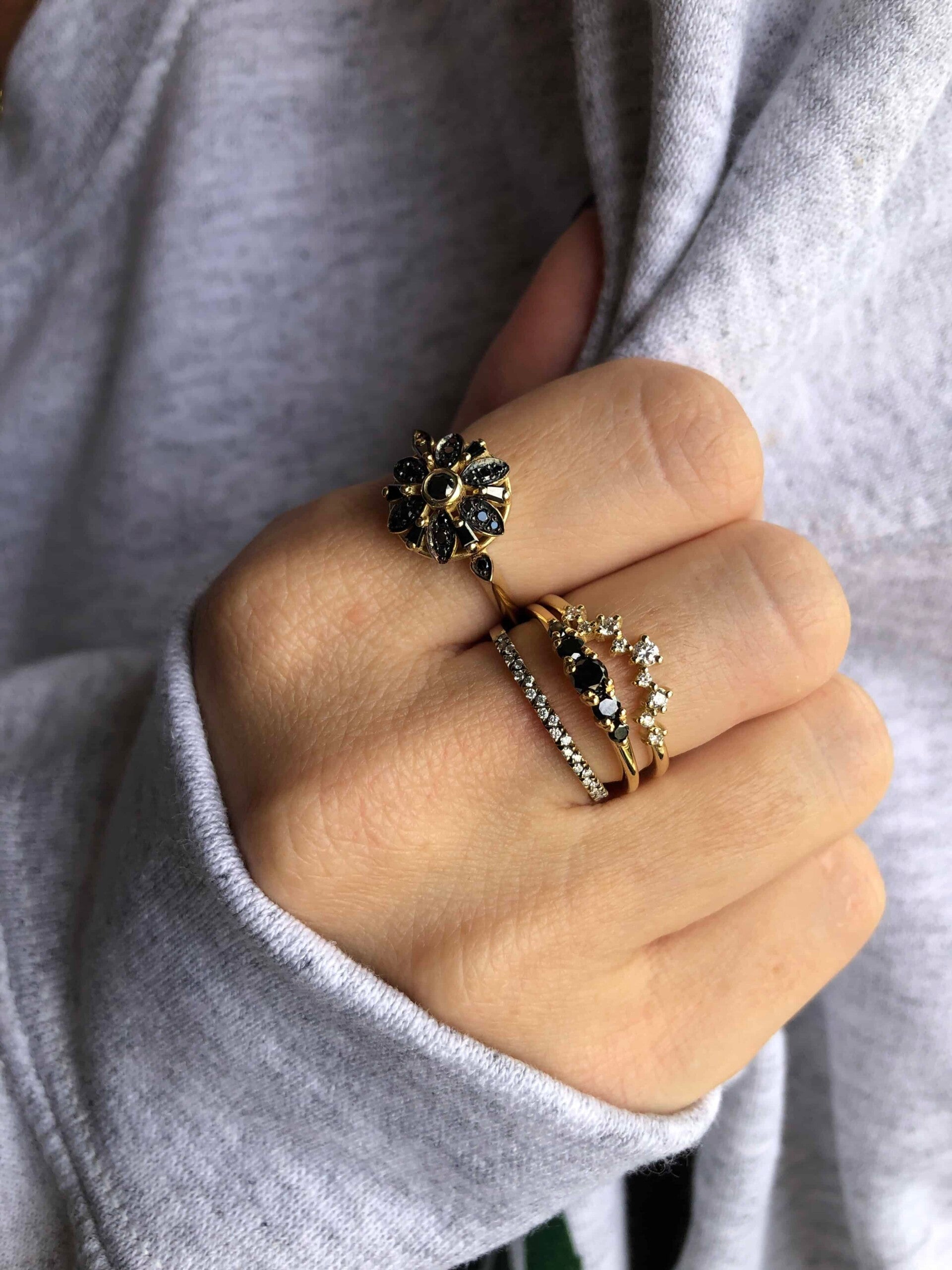 Black diamond Aner ring (Small)