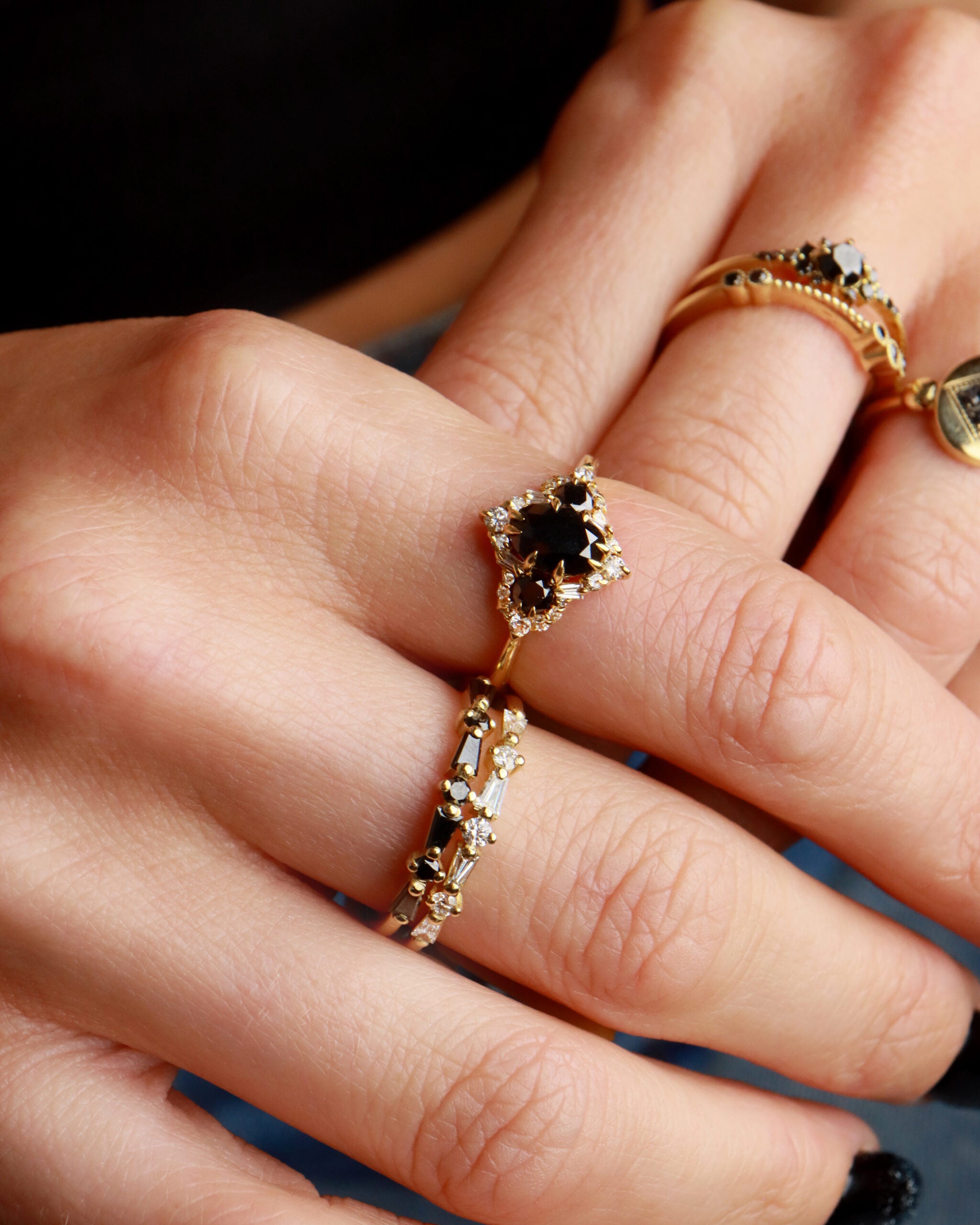 Isabella Ring In Black Diamond