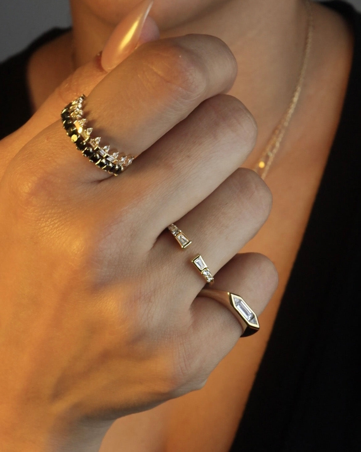 Jonathan Ring in White Diamonds