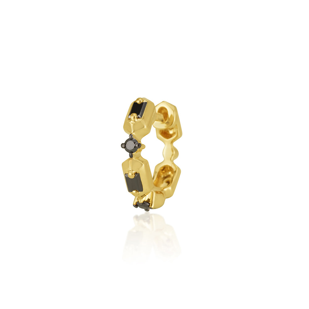 Melania Earring in Black Diamonds