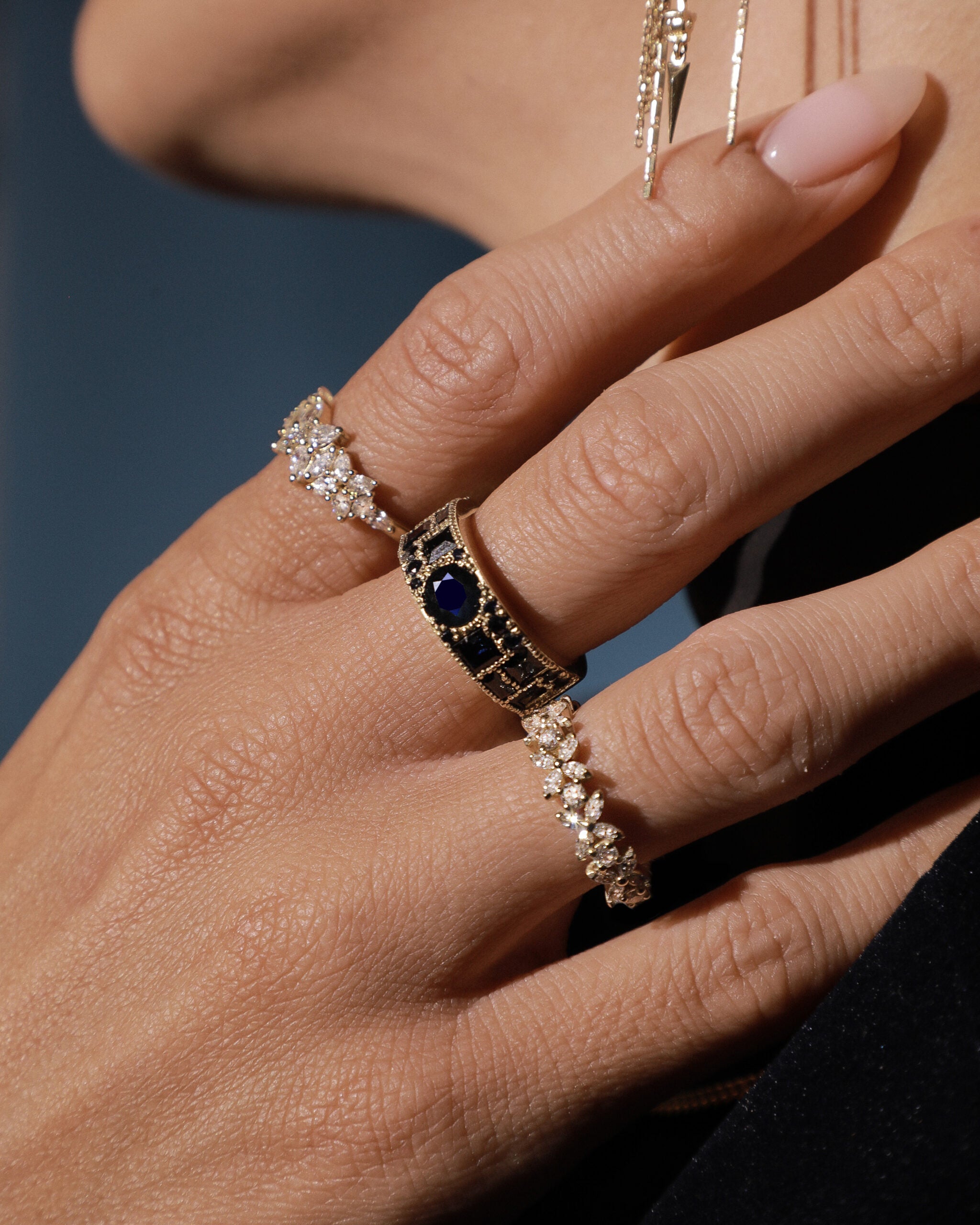 All Shapes Ring in Sapphires XL