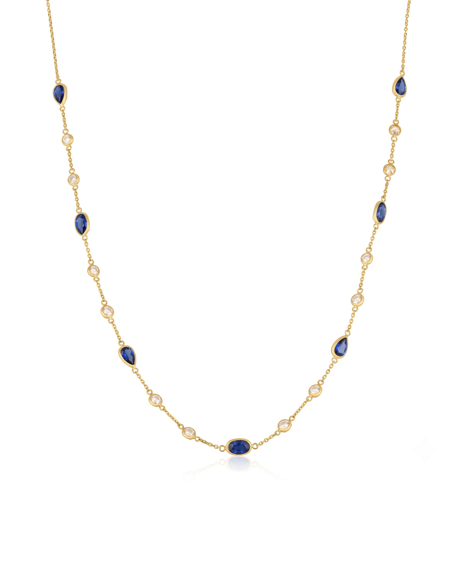 Emilia Necklace in Sapphires & Diamonds