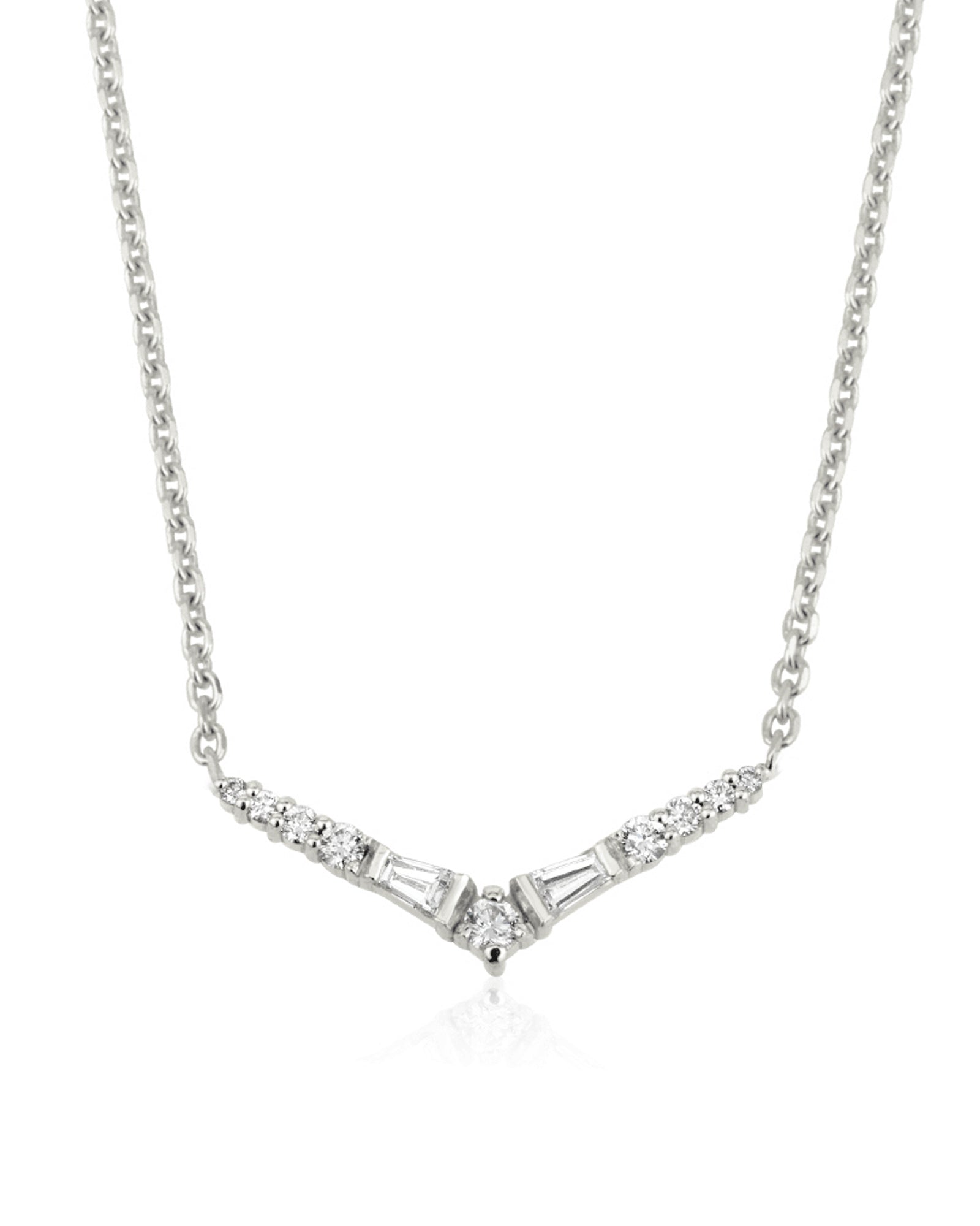 V taper necklace