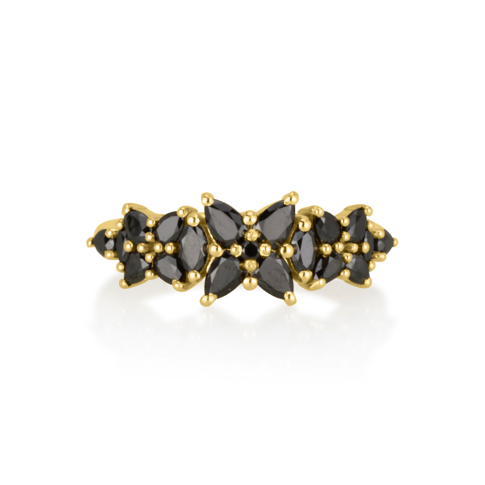 Ofri Ring in Black Diamonds (Small)