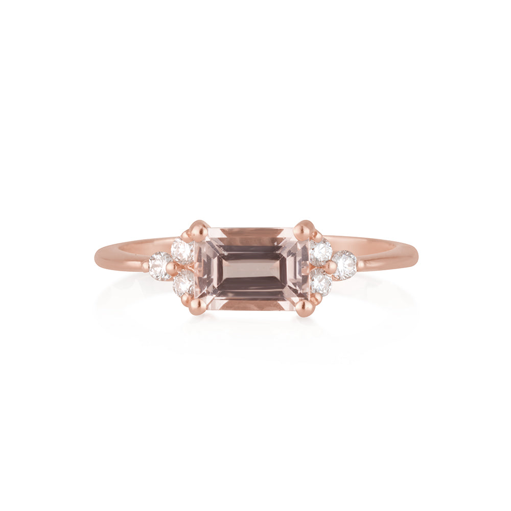 Peach Morganite Ring