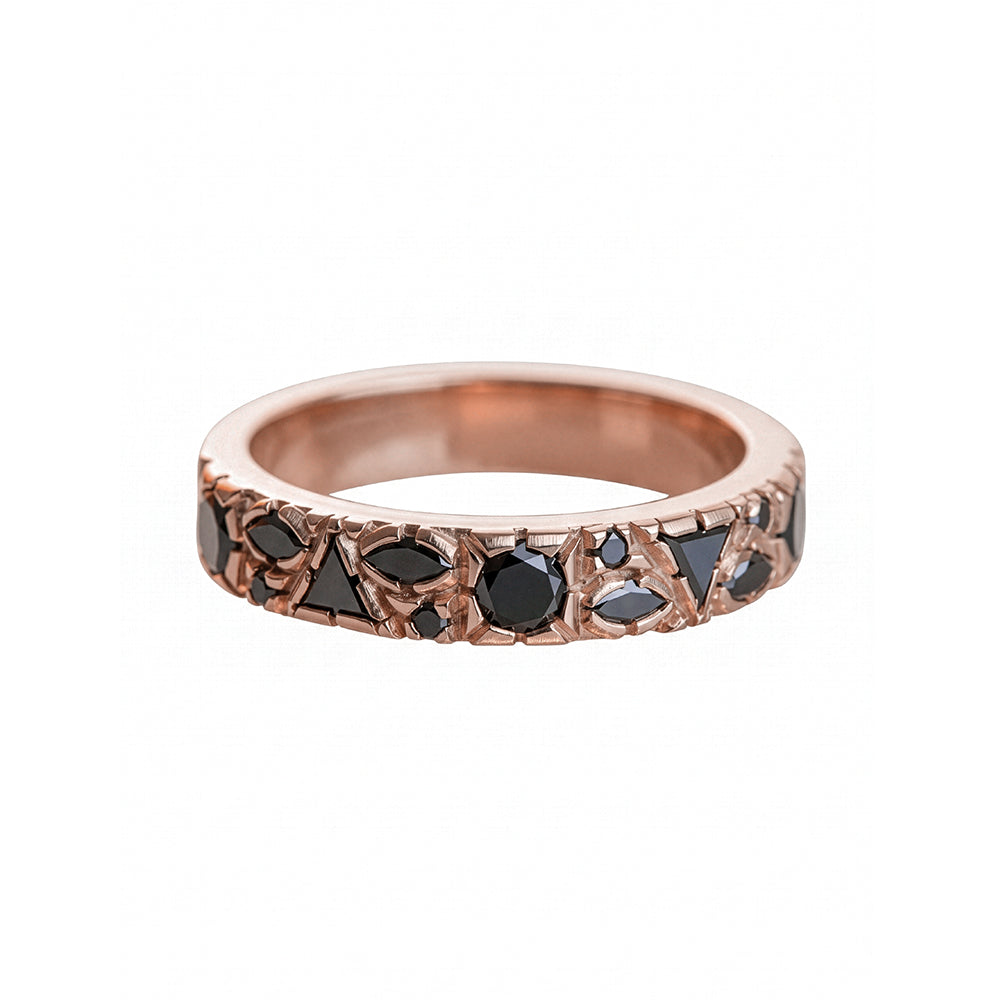 All In Ring in Black Diamonds