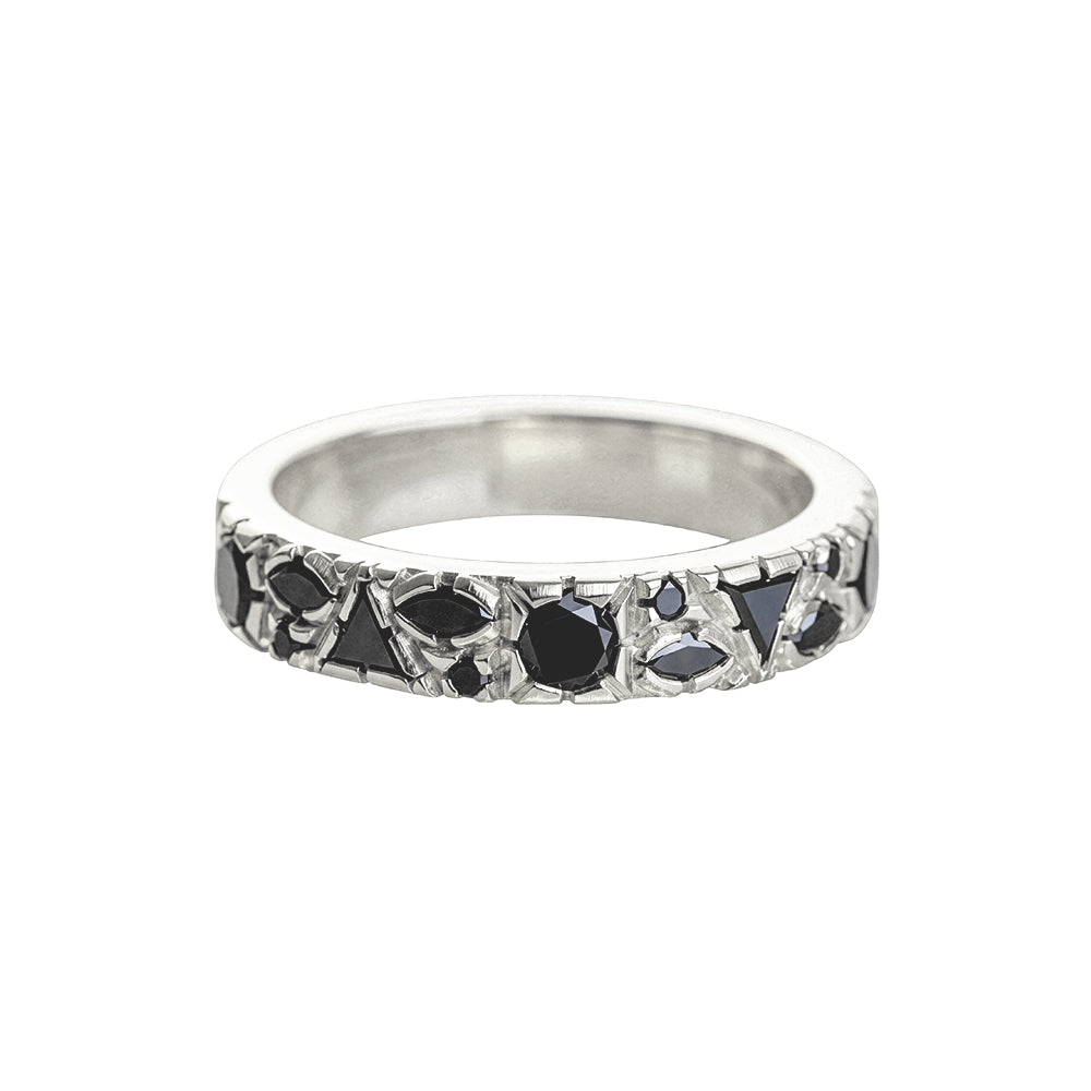 All In Ring in Black Diamonds
