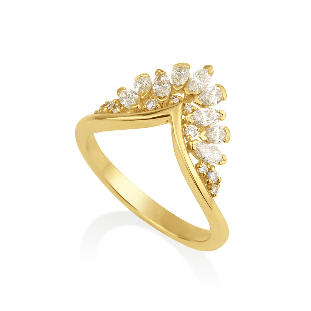 Arena Ring in White Diamonds