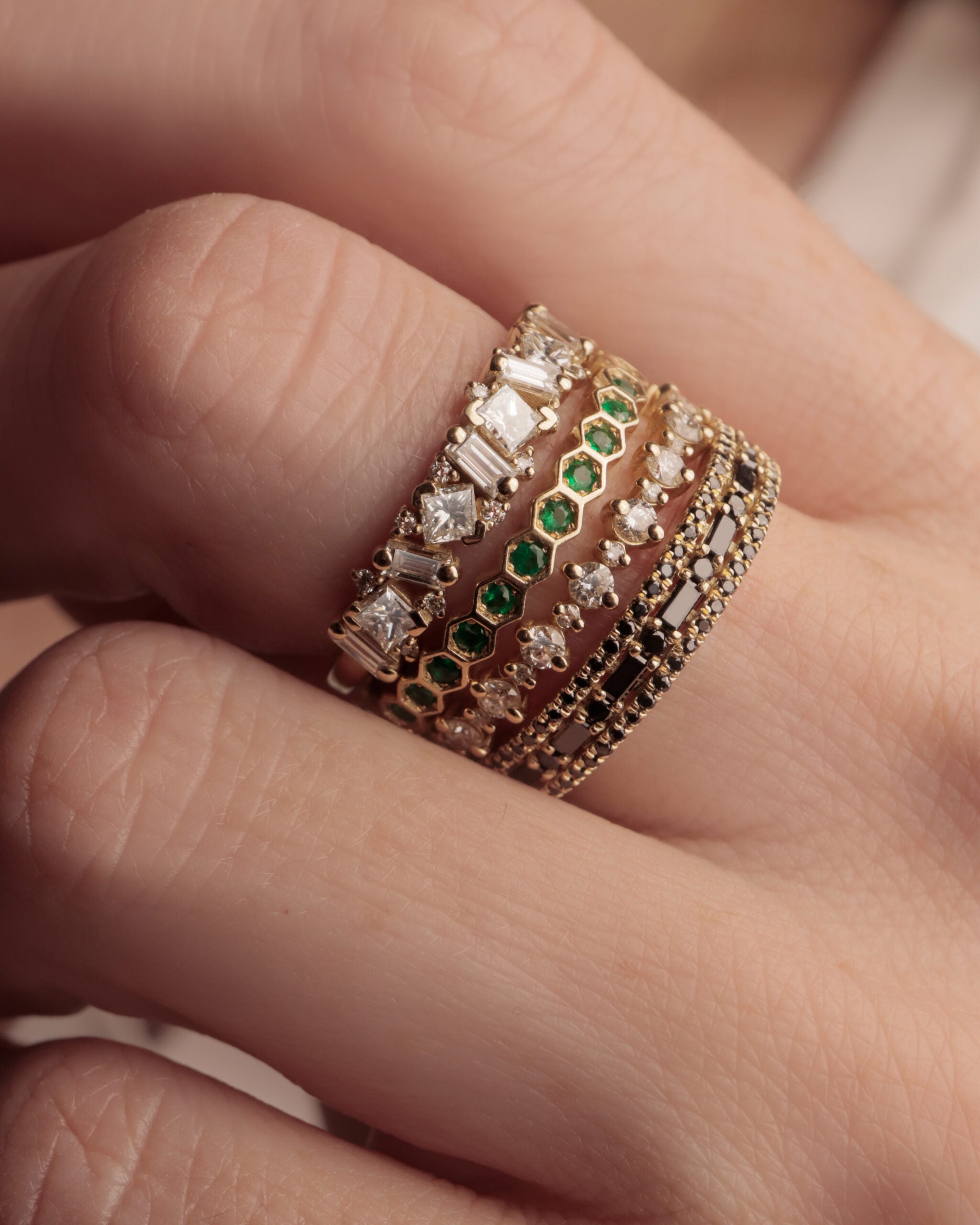 Deborah Ring in Emeralds