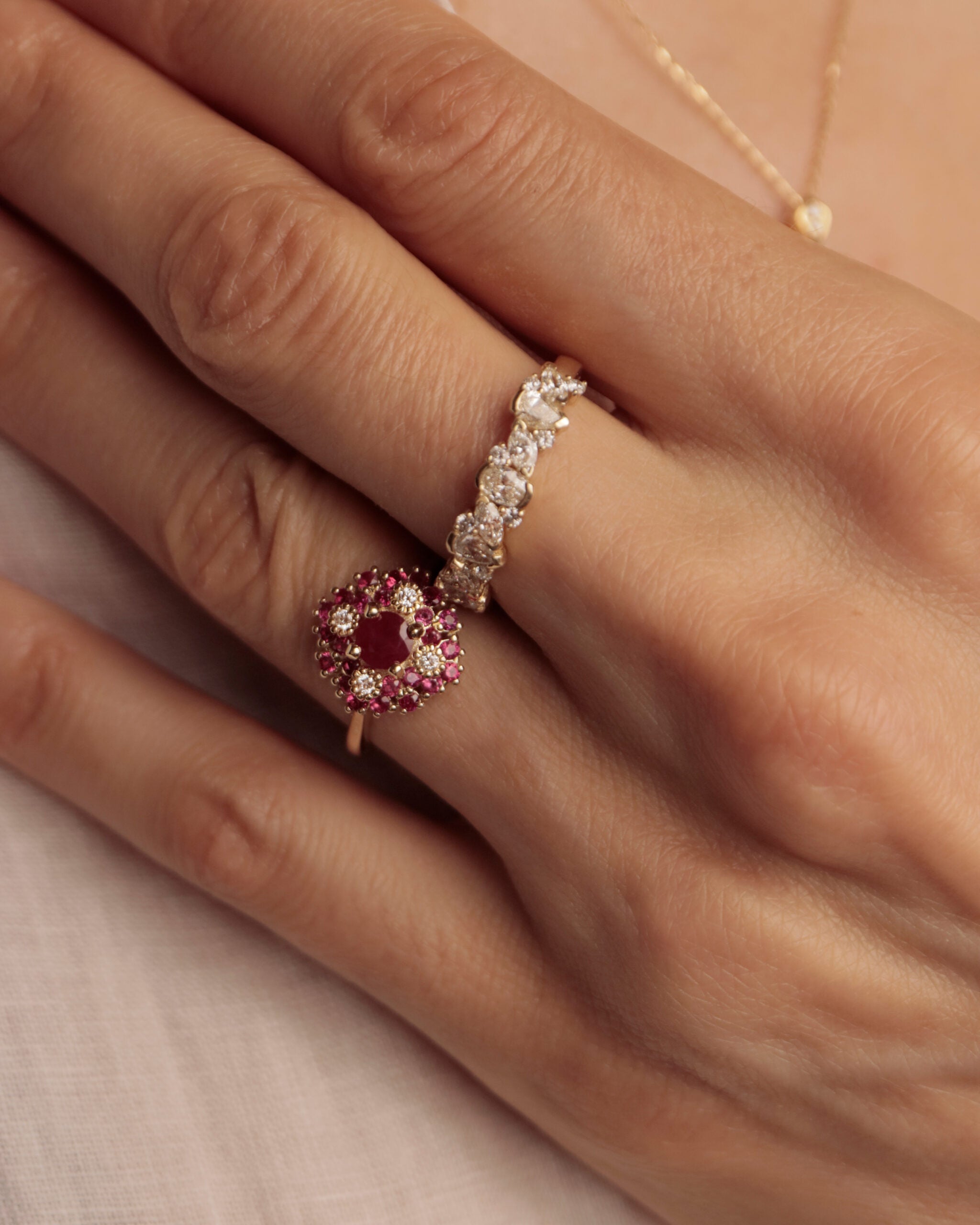 Lauren Ring in White Diamonds