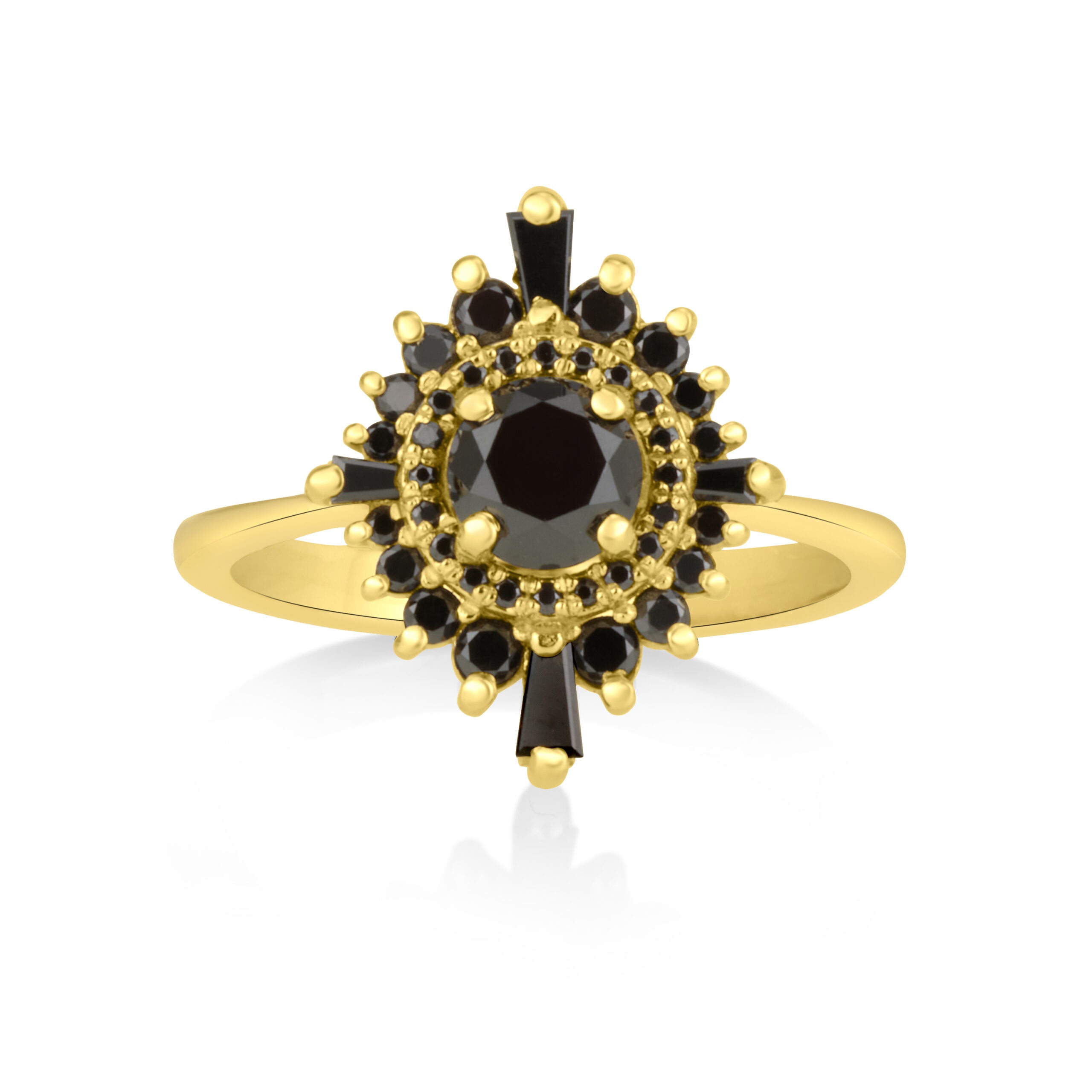 Spark Ring in Black Diamonds (Large)