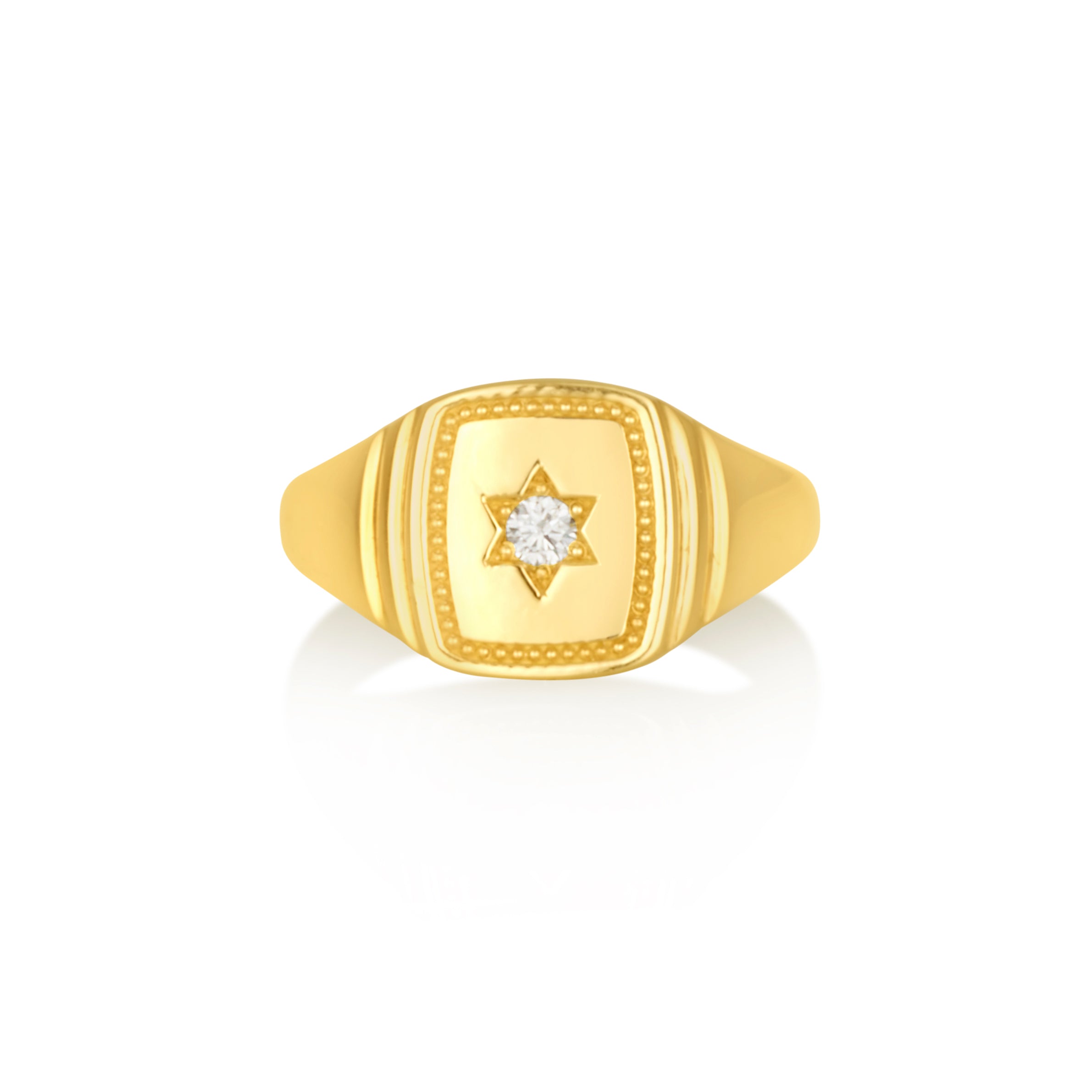 Star of David Stamp Ring