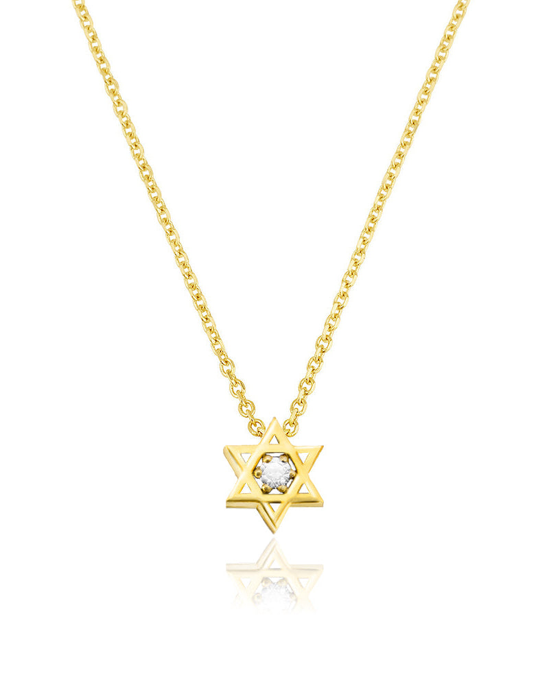 שרשרת מגן דוד יהלום