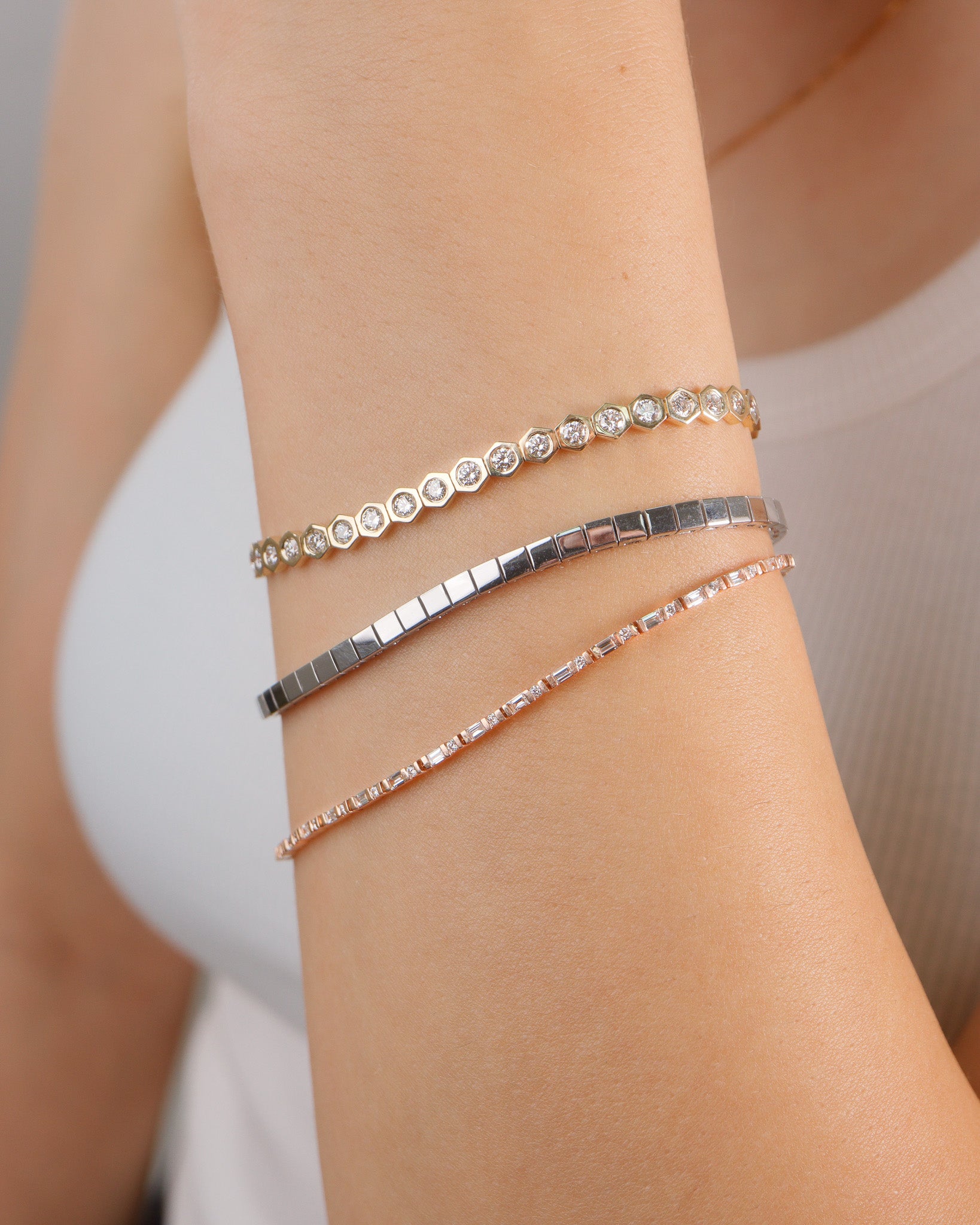 Deborah bracelet in White Diamonds