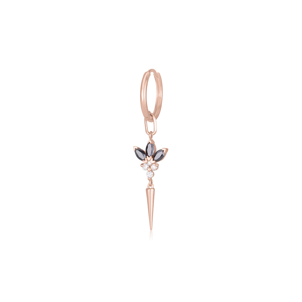 Venus Earring In Black Diamonds
