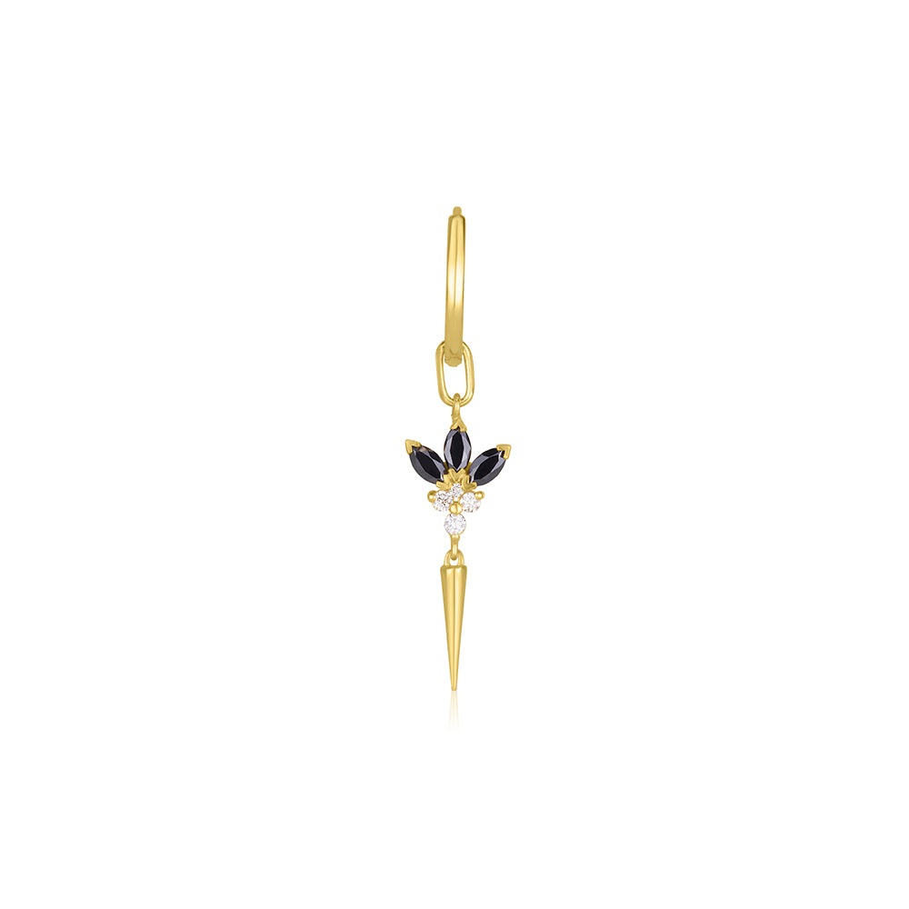Venus Earring In Black Diamonds