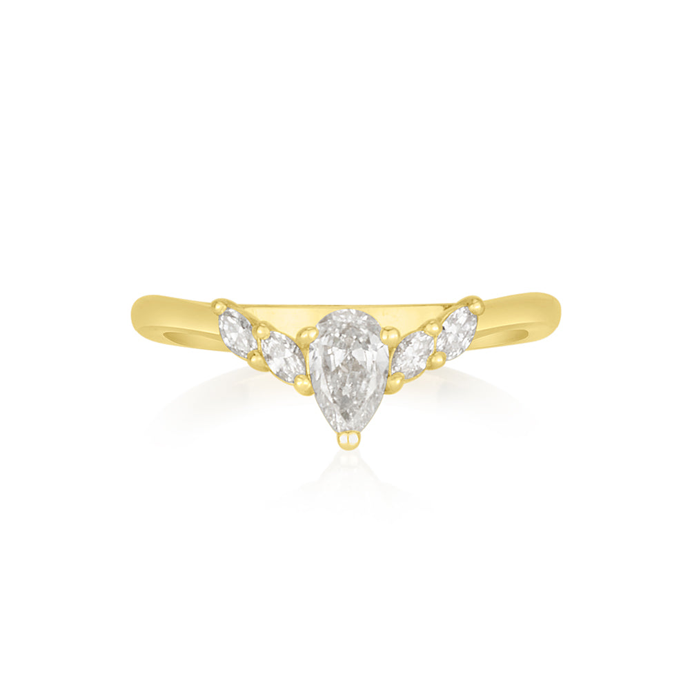 V Marquise Ring (Large)