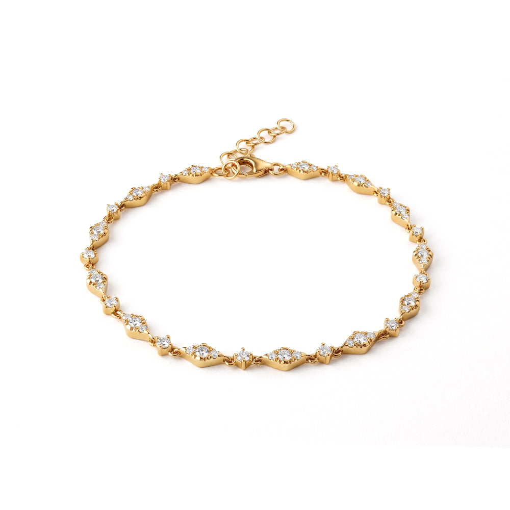 Zigzag Bracelet in Diamonds