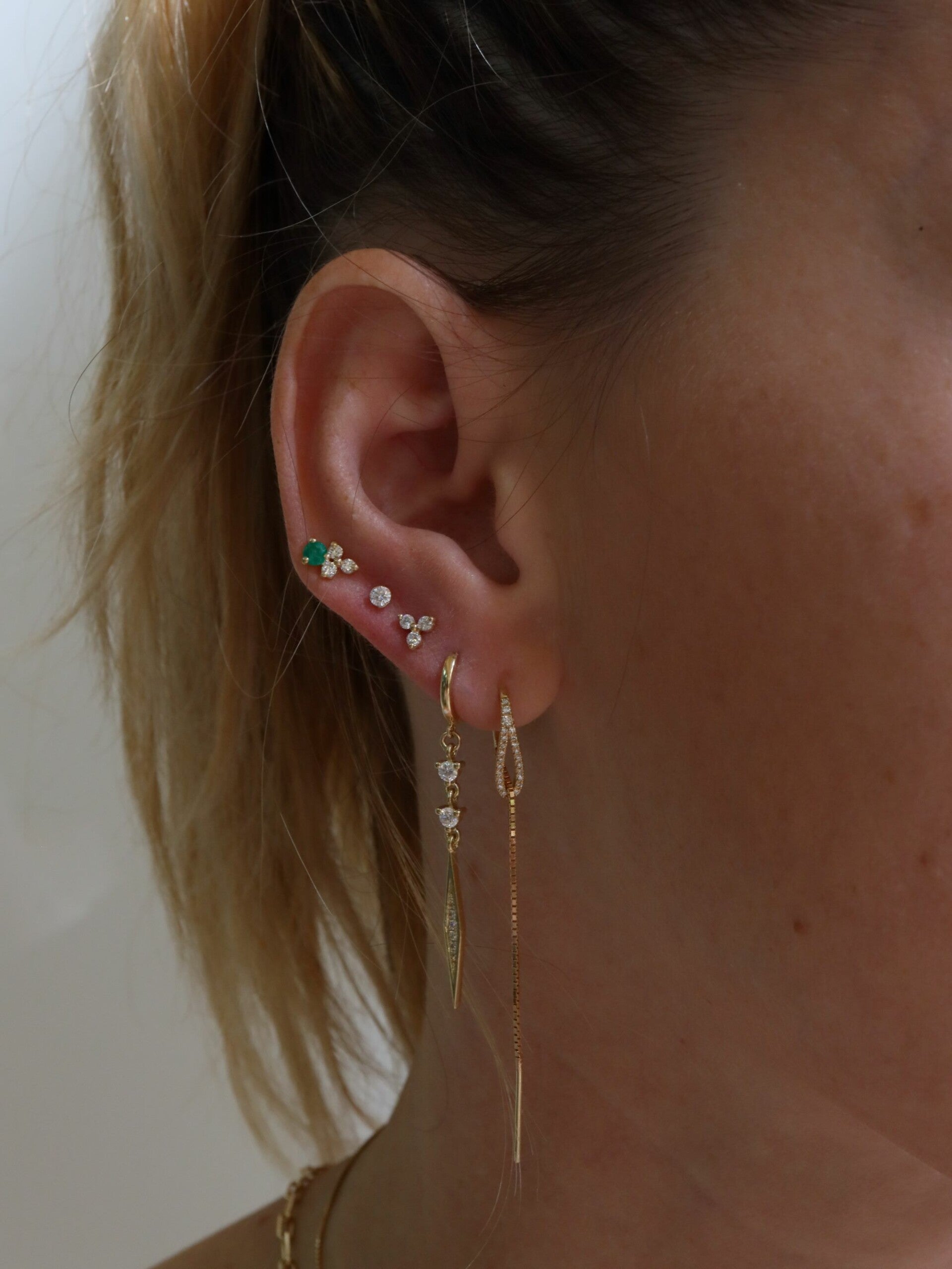 Diamond Lily Stud