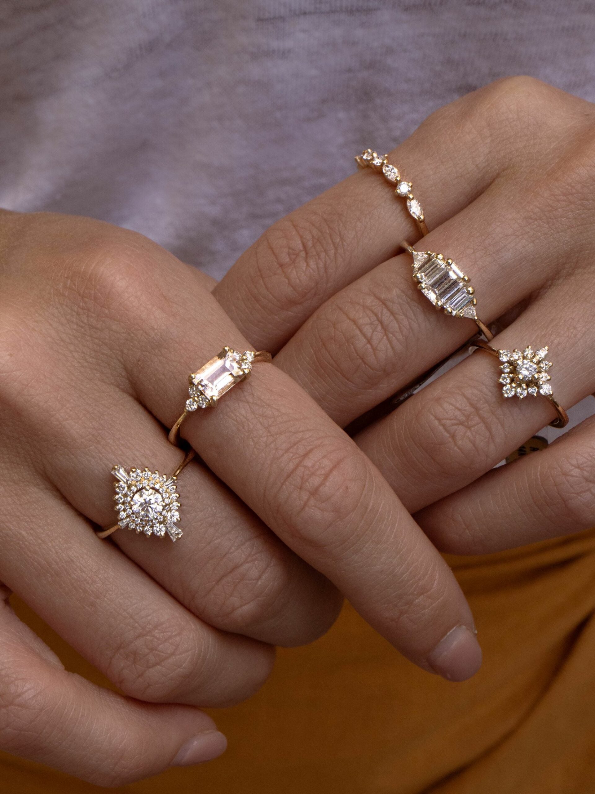 Peach Morganite Ring