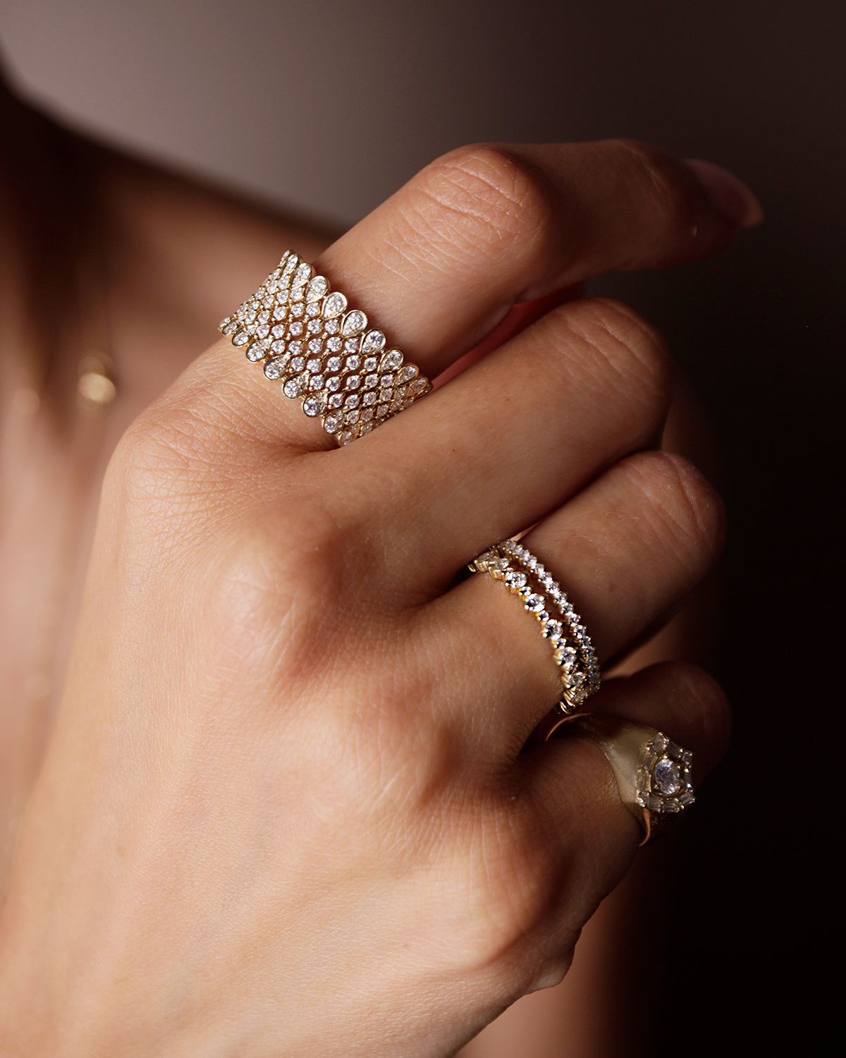 Vanessa Ring in White Diamonds