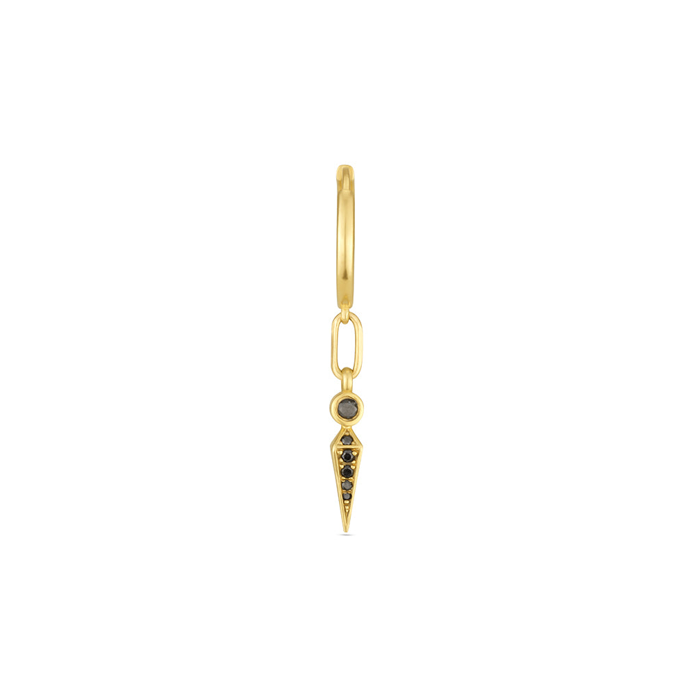 עגיל אלכסה ביהלומים שחורים