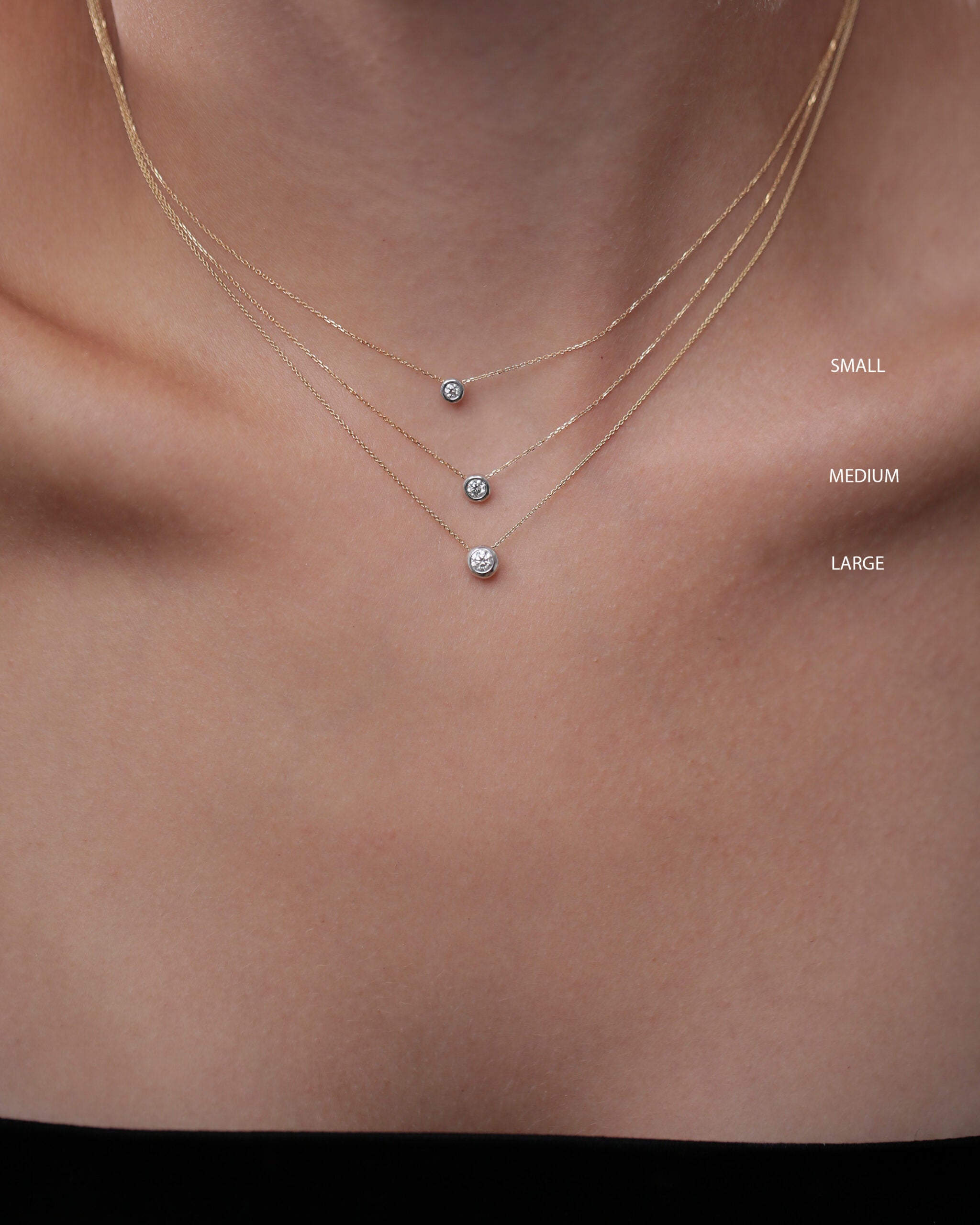 6 mm Angels Hair Diamond Necklace (M)