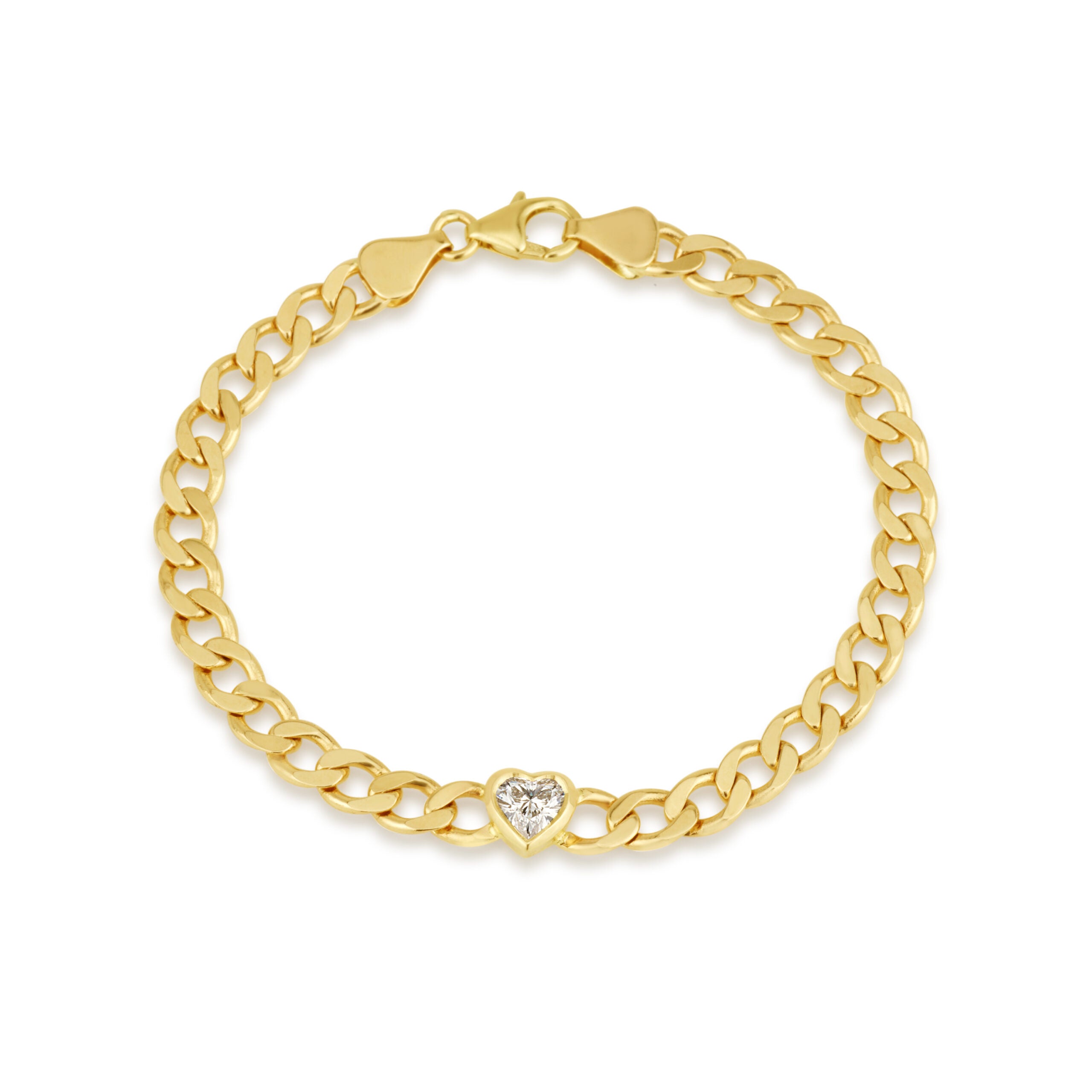 Diamond Heart Boyfriend Bracelet