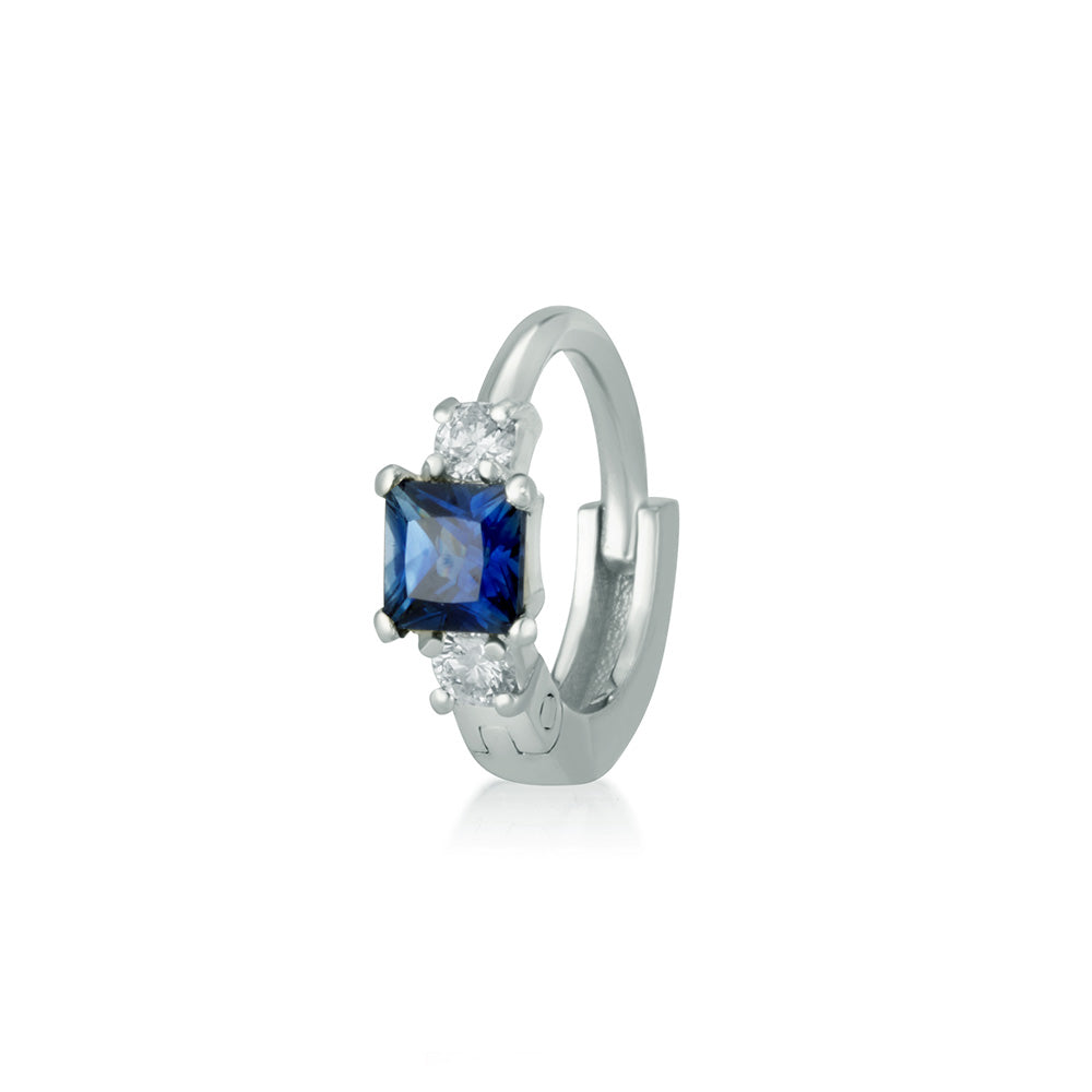 חישוק קארה עם יהלומים וספיר (גדול)