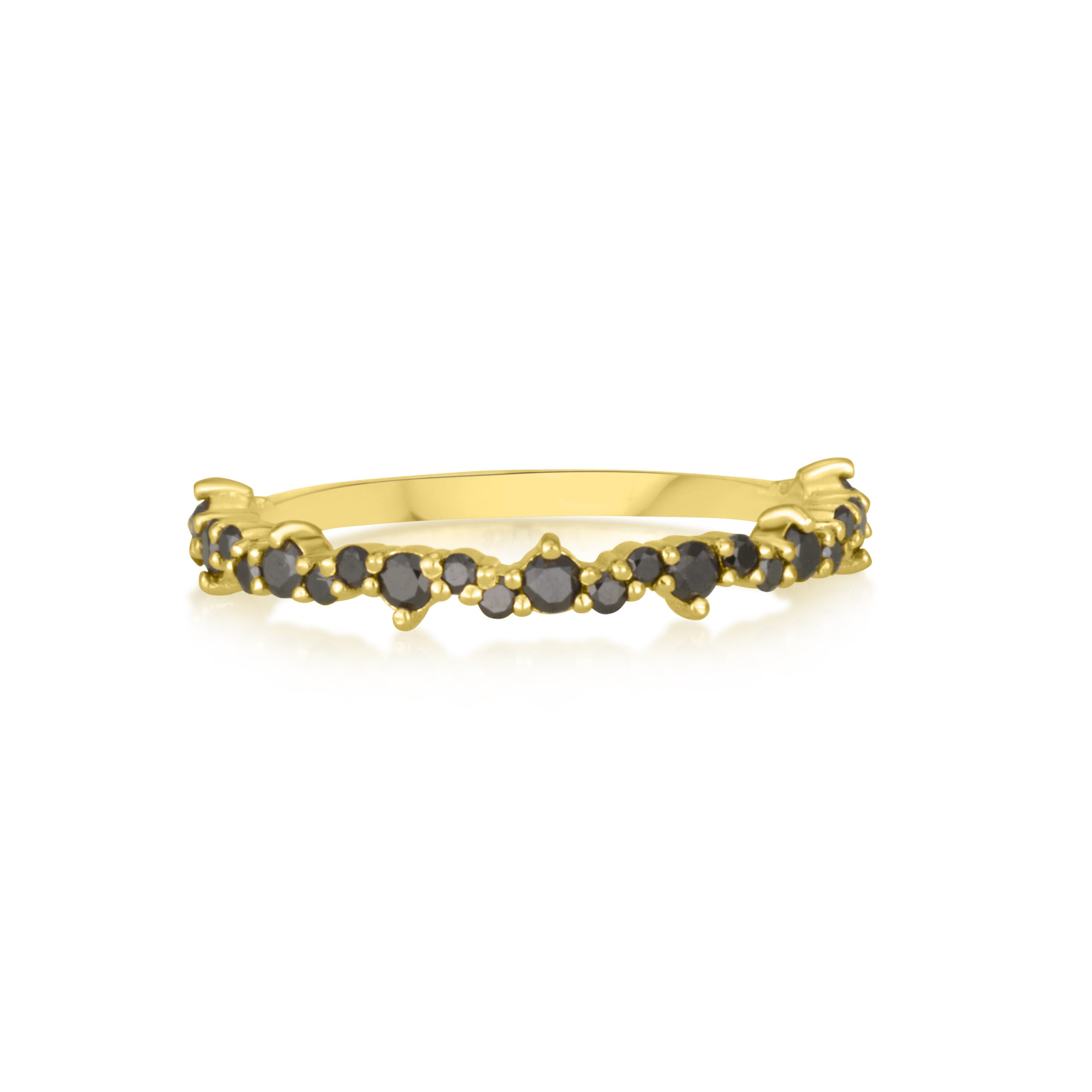 Celine ring in black diamonds