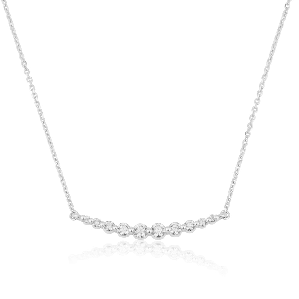 Degrade Bar Diamond Necklace