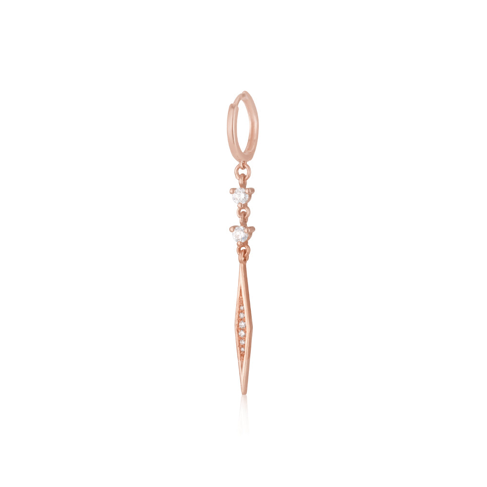 Double Solitaire Marilyn Earring In White Diamonds