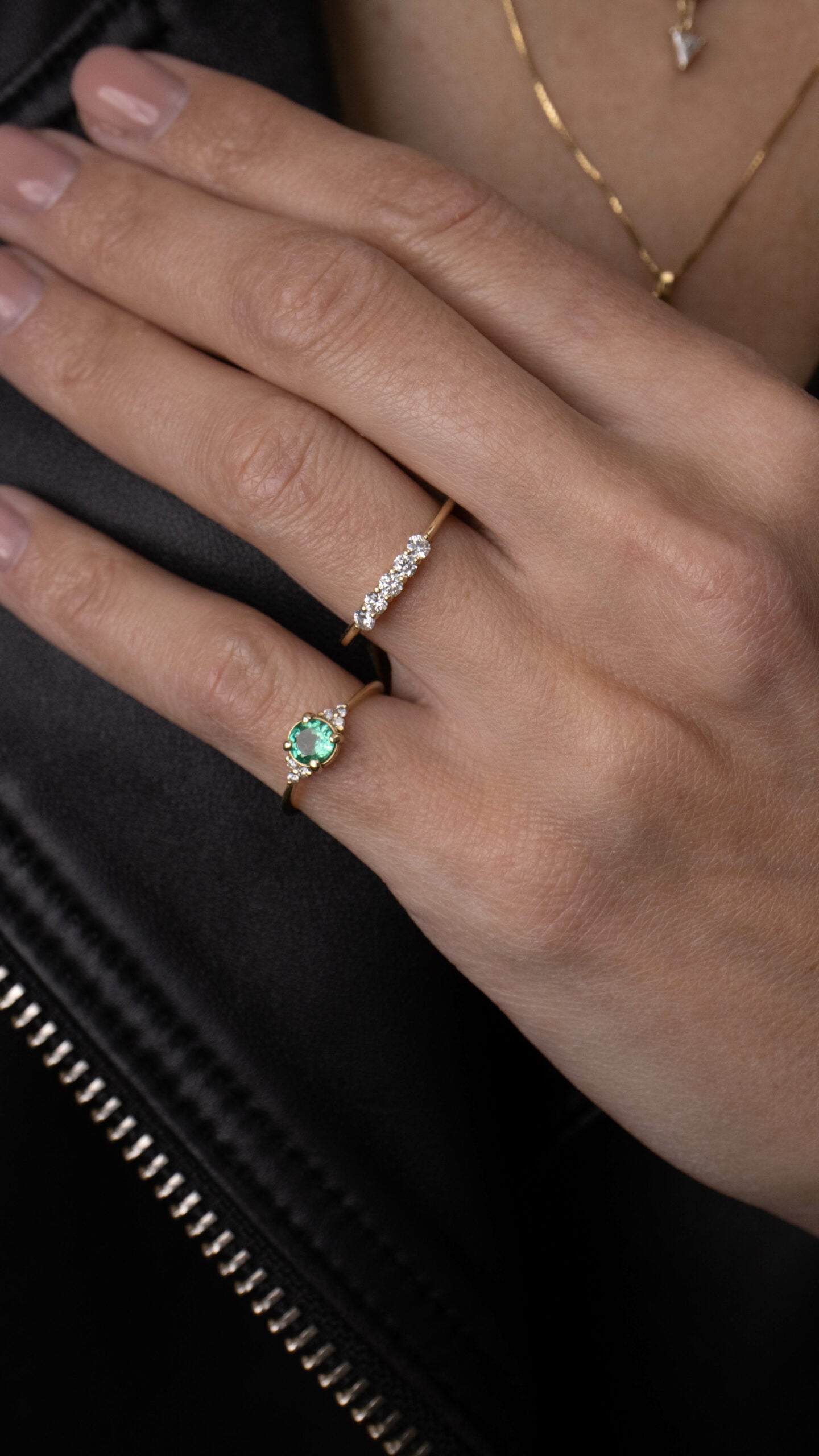 Five diamond ring