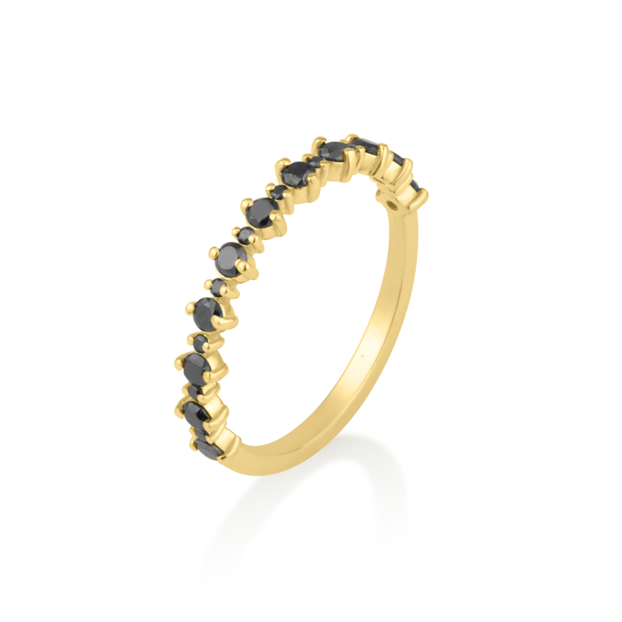 Ellie Ring in Black Diamonds