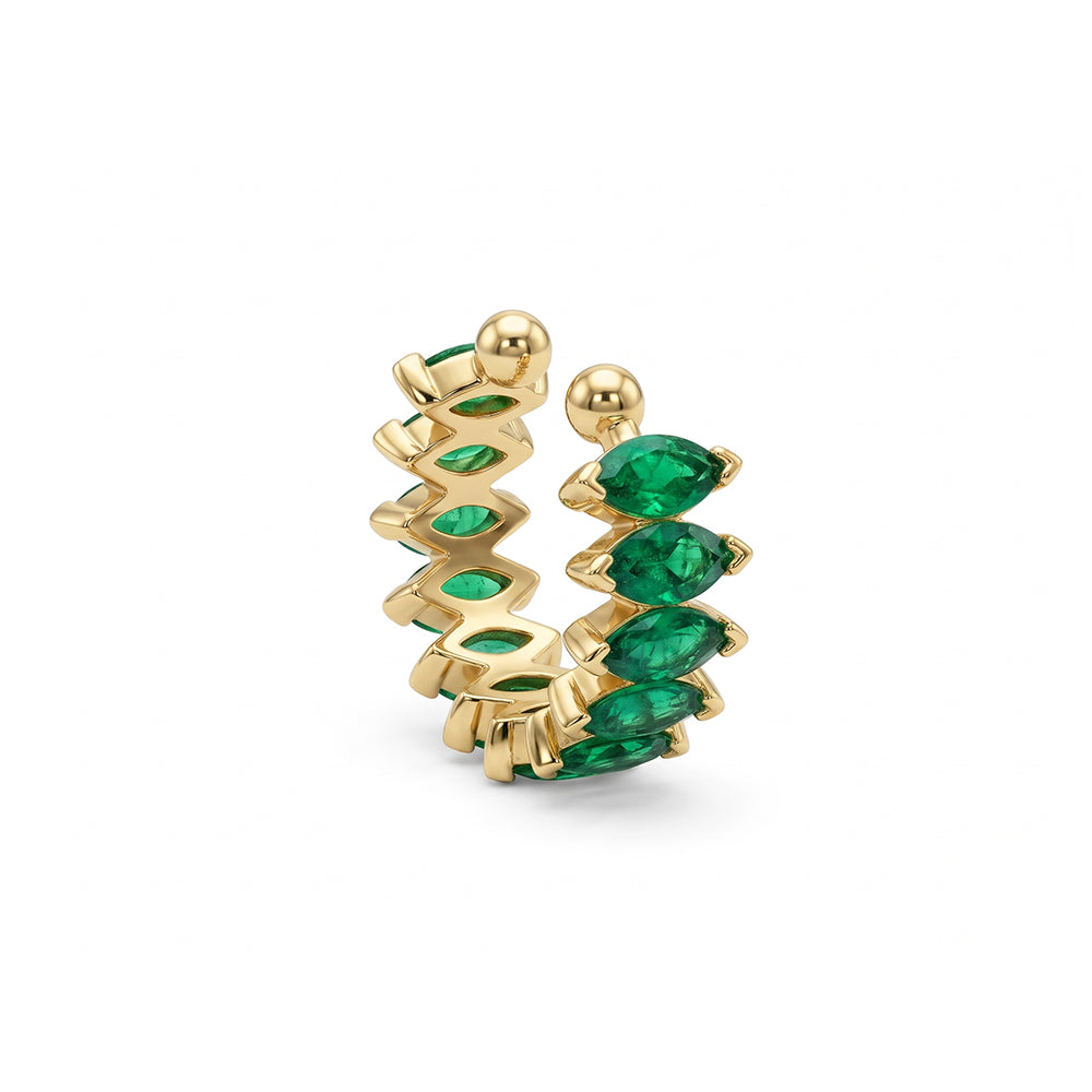 Emerald Marquise Cuff