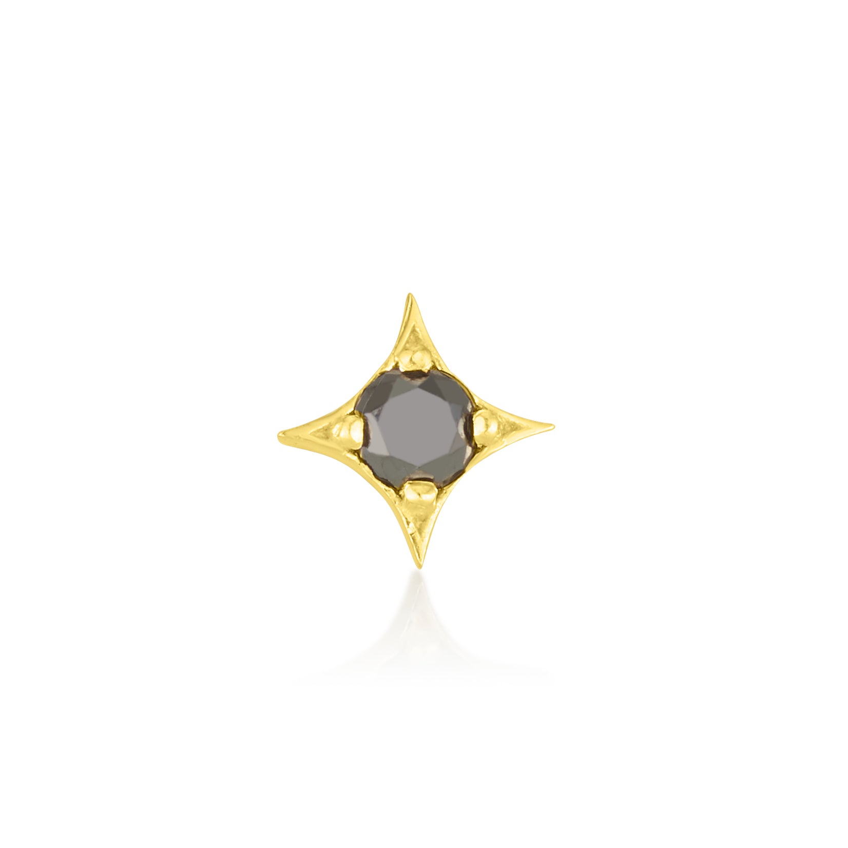 Noa Stud in Black Diamonds