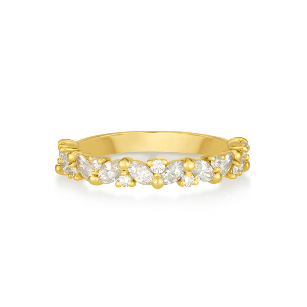 Firefly ring in white diamonds