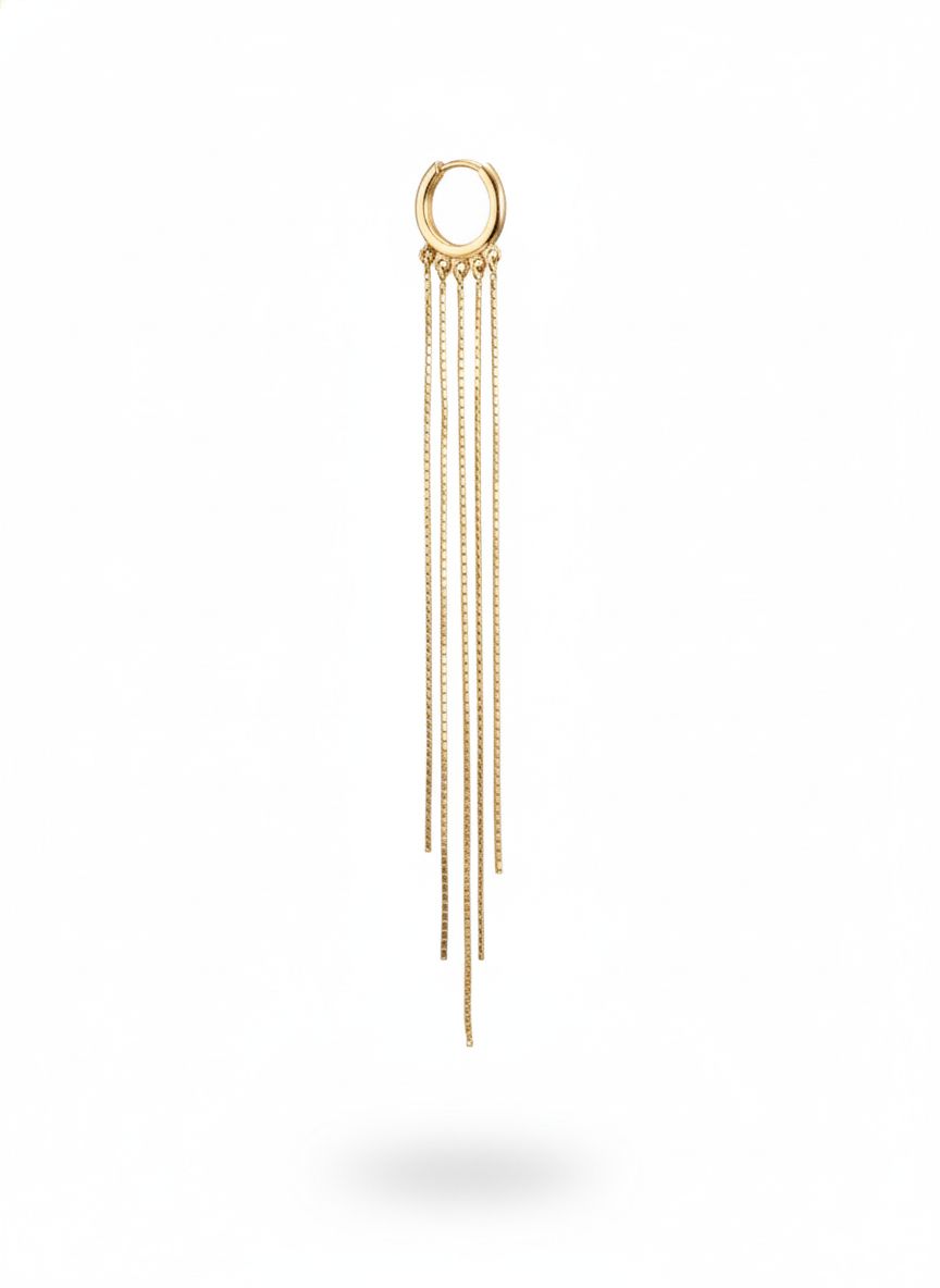 Five Chain Hoop Earring in XL