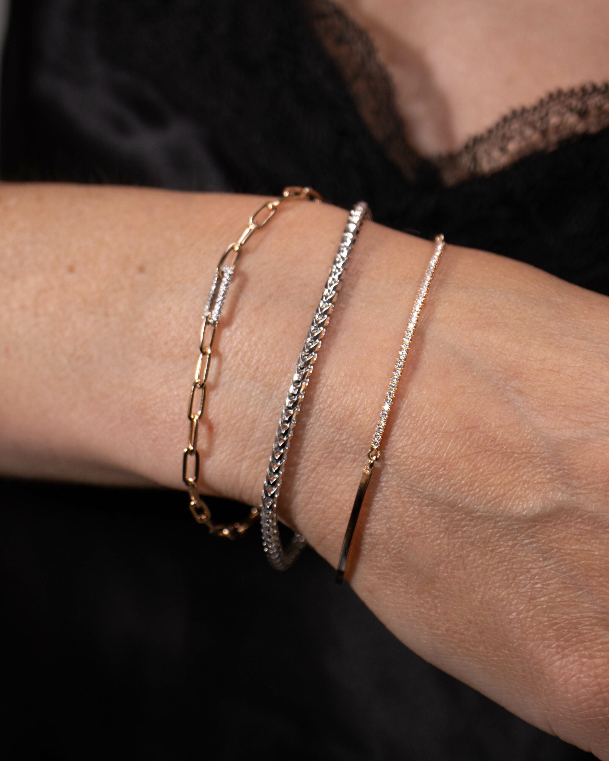 Three Piece Diamond Bracelet