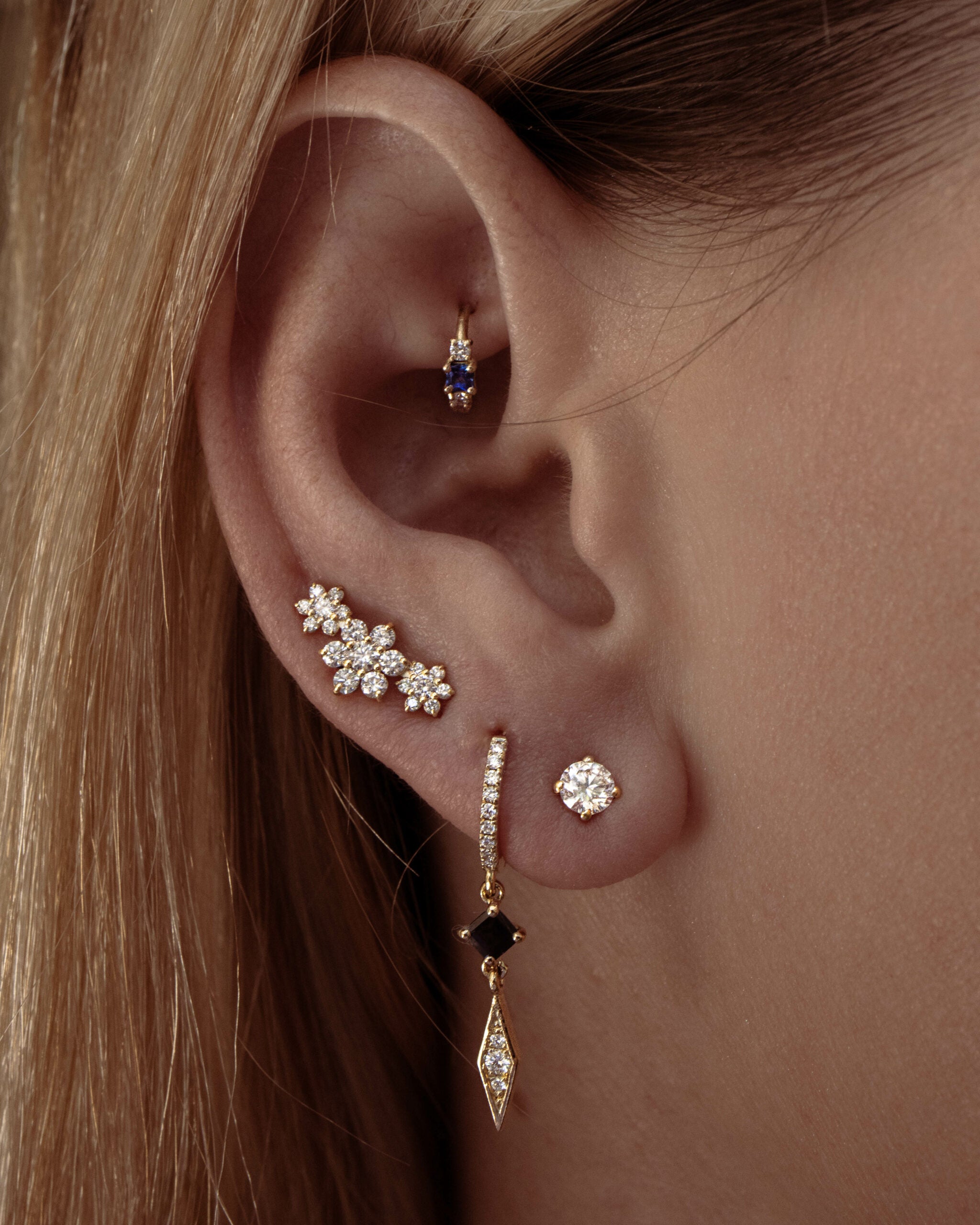 Diamond Fiori Stud