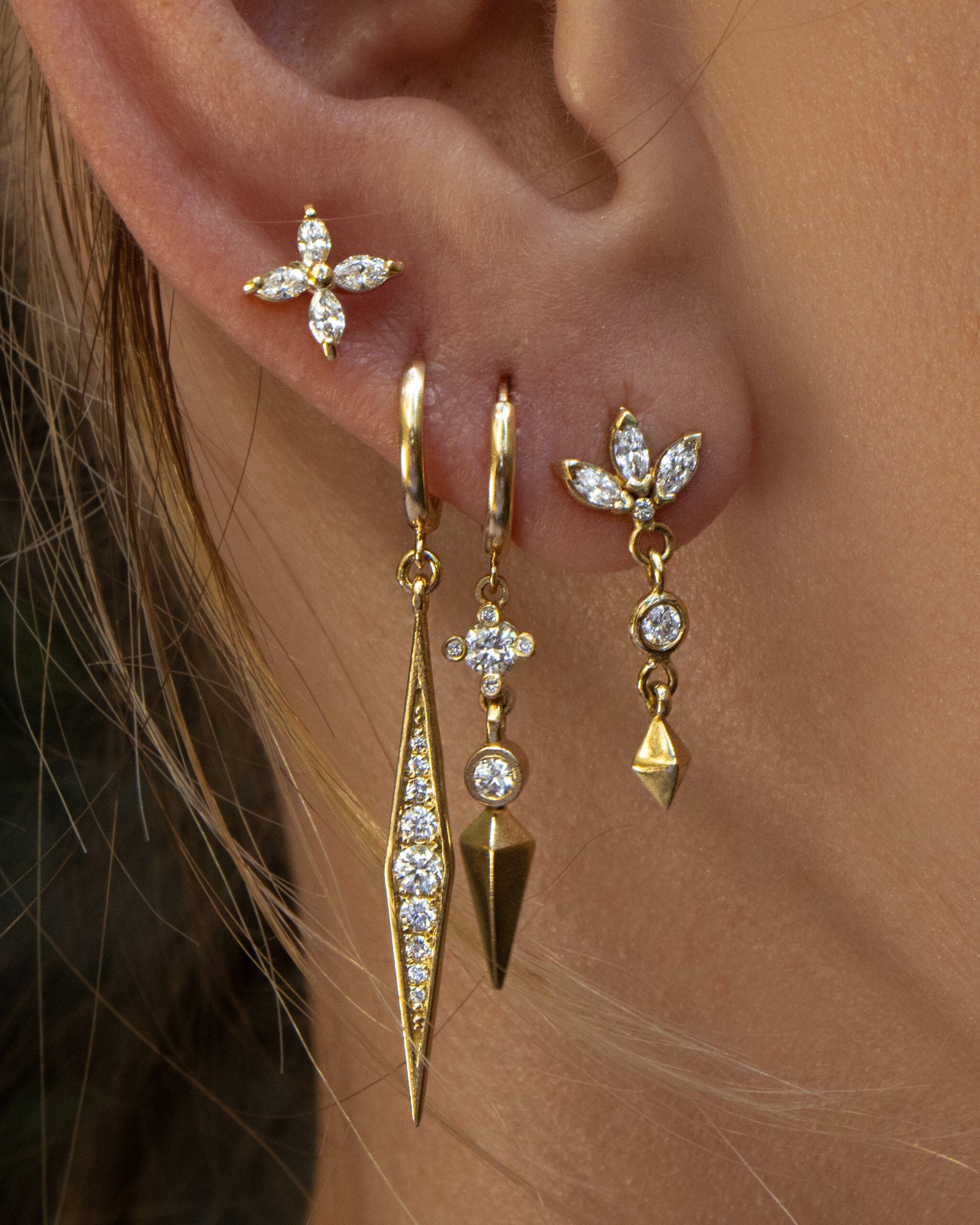 Marilyn Earring In White Diamonds