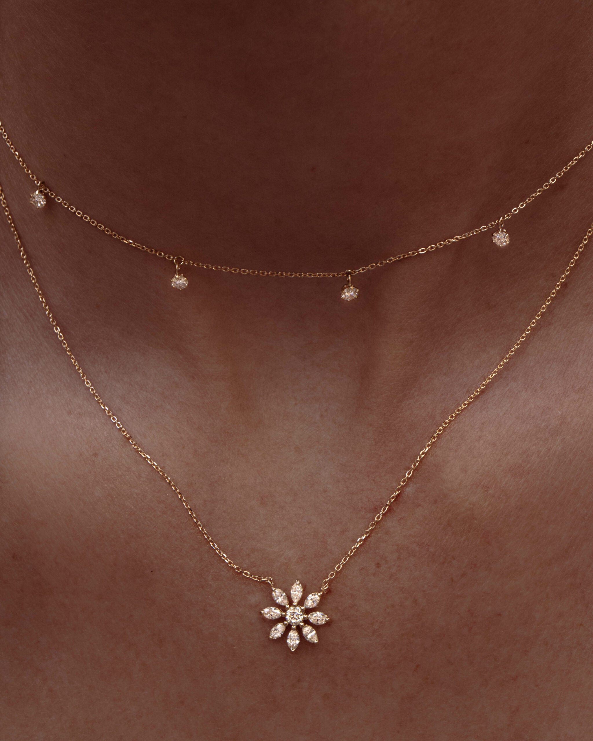 Sunflower necklace