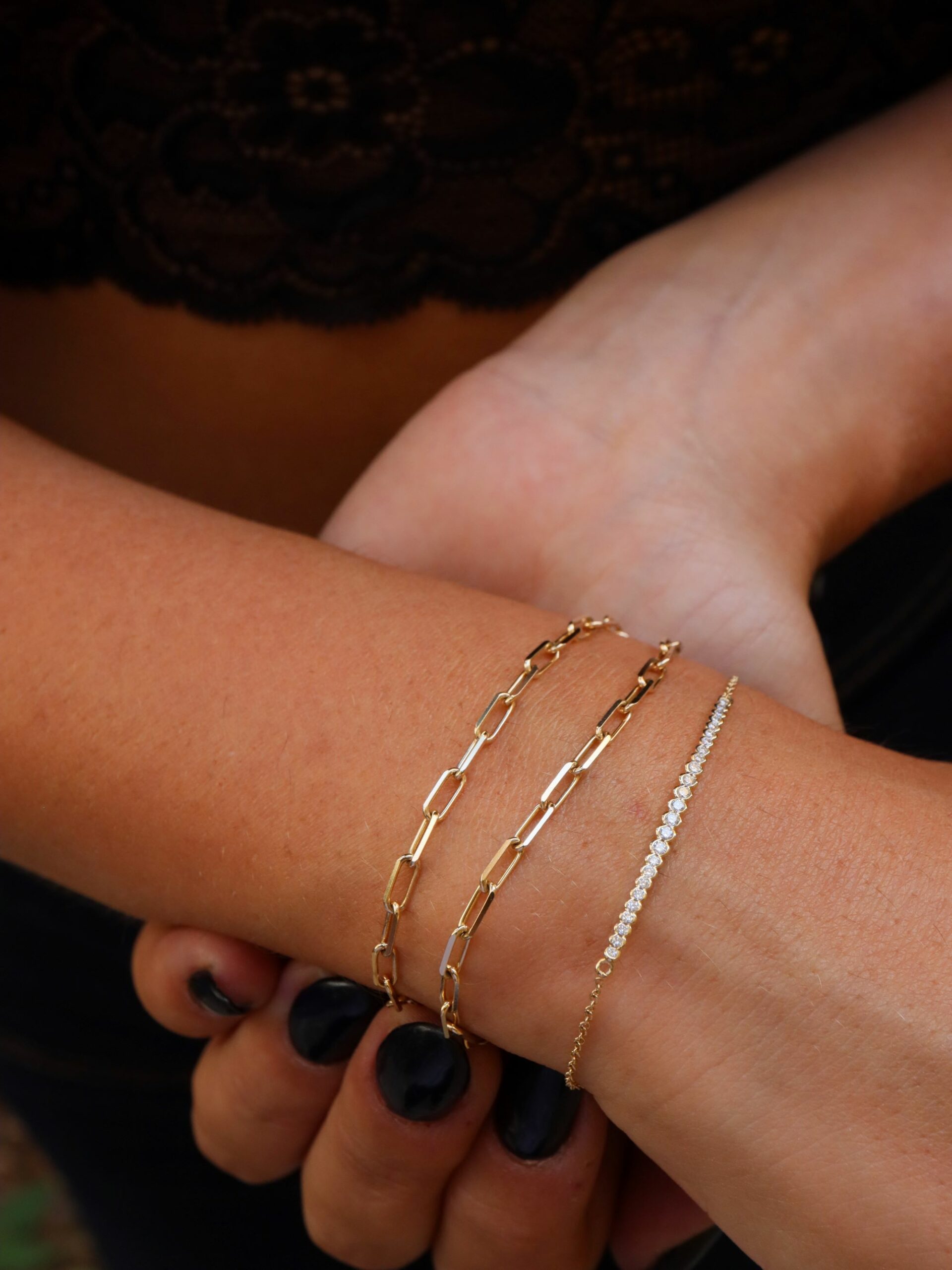 Degrade Bar Diamond Bracelet
